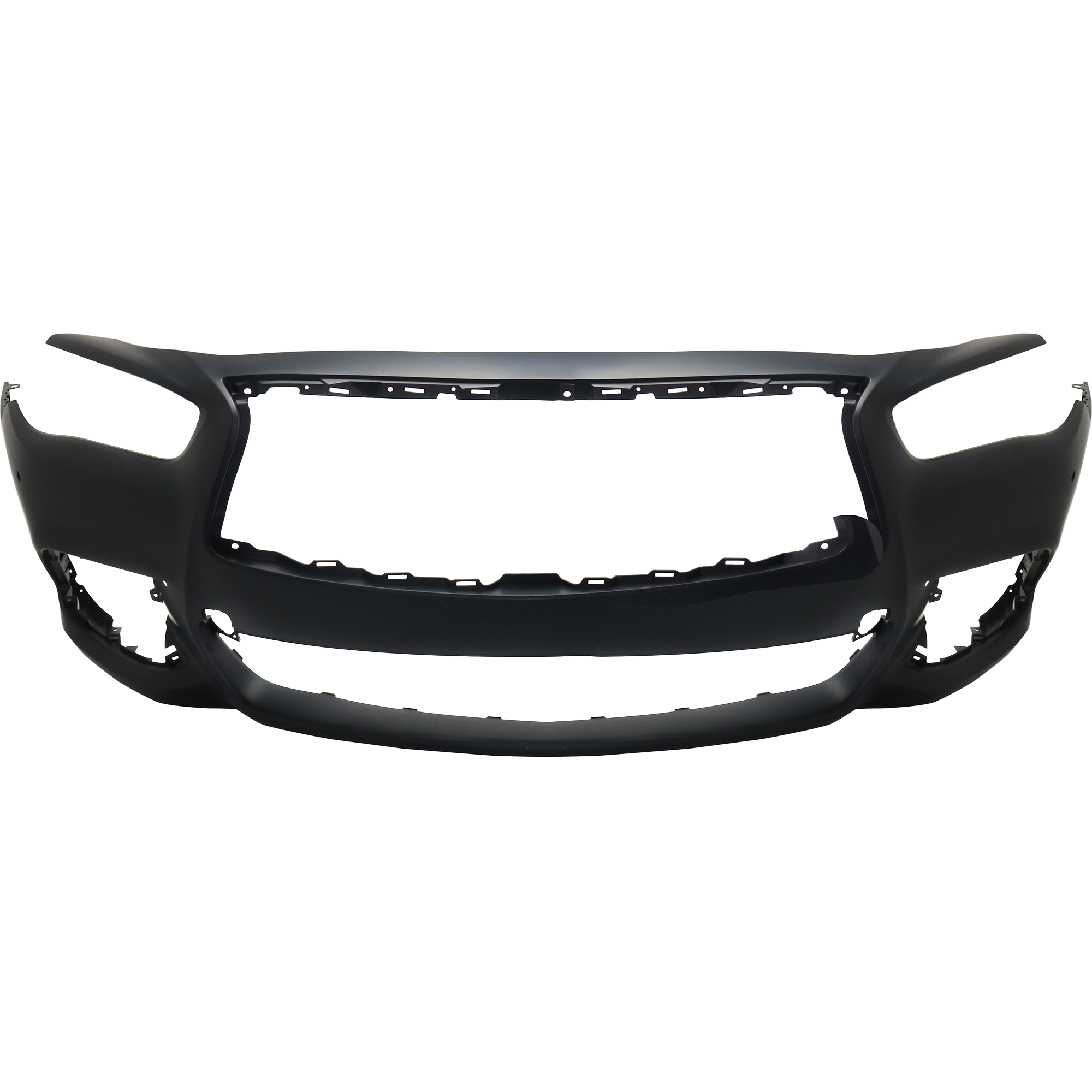 AM QX60-16-20 FRONT BUMPER COVER Primed w Object Sensor Holes CAPA SKU RI01030013PQ Partslink IN1000274C OEM 620229NC1H