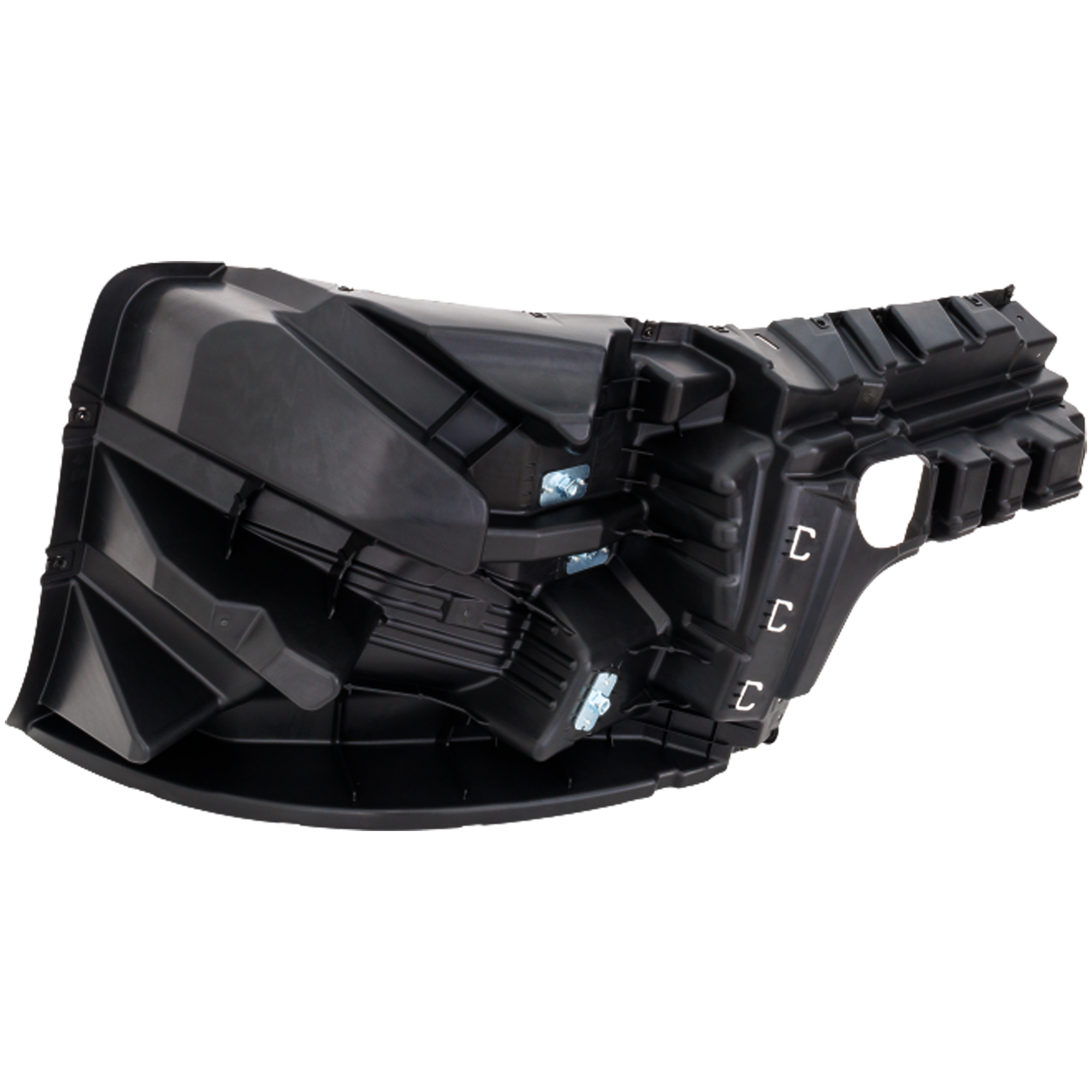 AM INTERNATIONAL LT625-17-22 FRONT BUMPER END LH Black SKU RI01110006 HD OEM 4058383C2-4058257C1