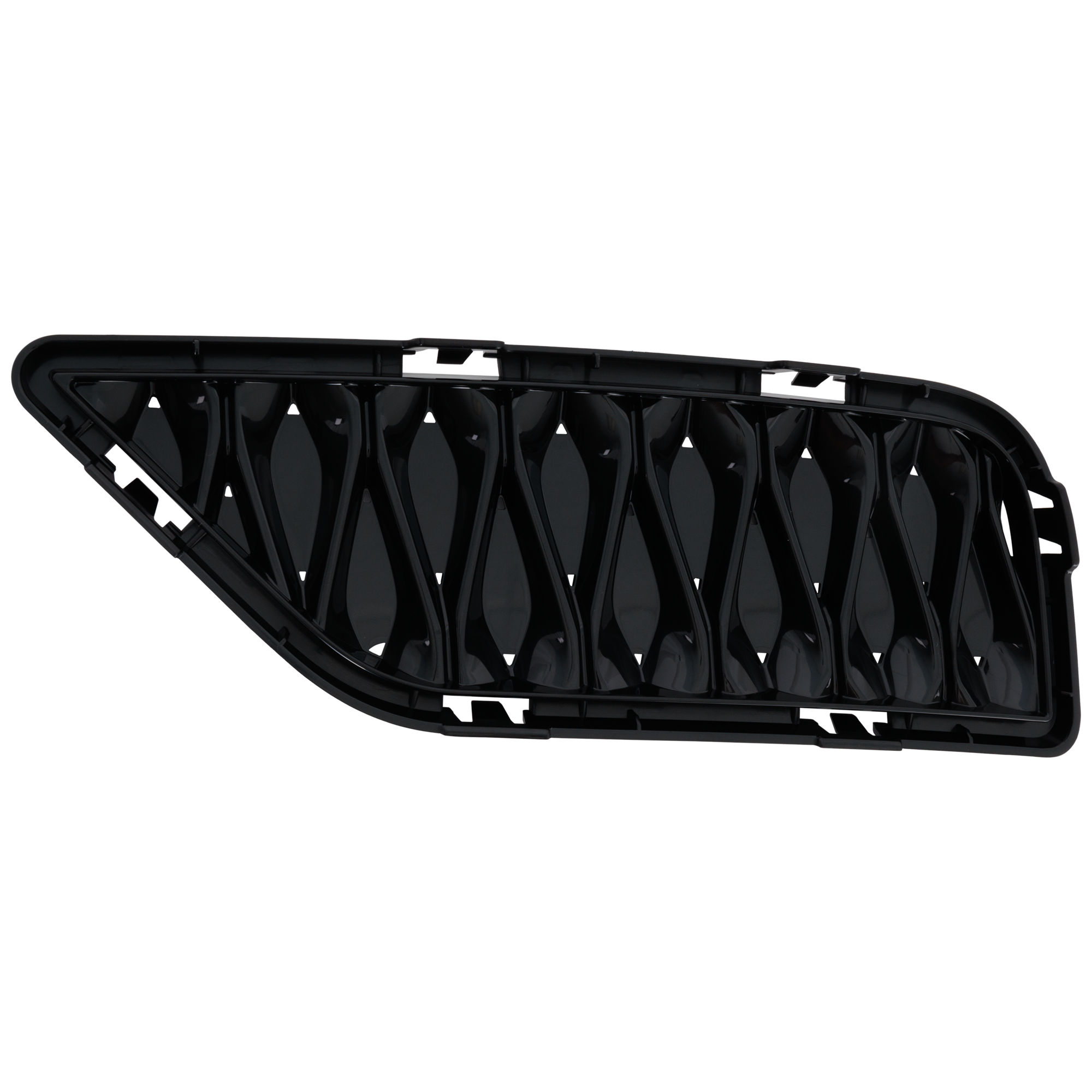 AM QX60-22-25 FRONT BUMPER GRILLE RH Cover Finisher Black SKU RI01530015 Partslink IN1039117 OEM 622566SA0B