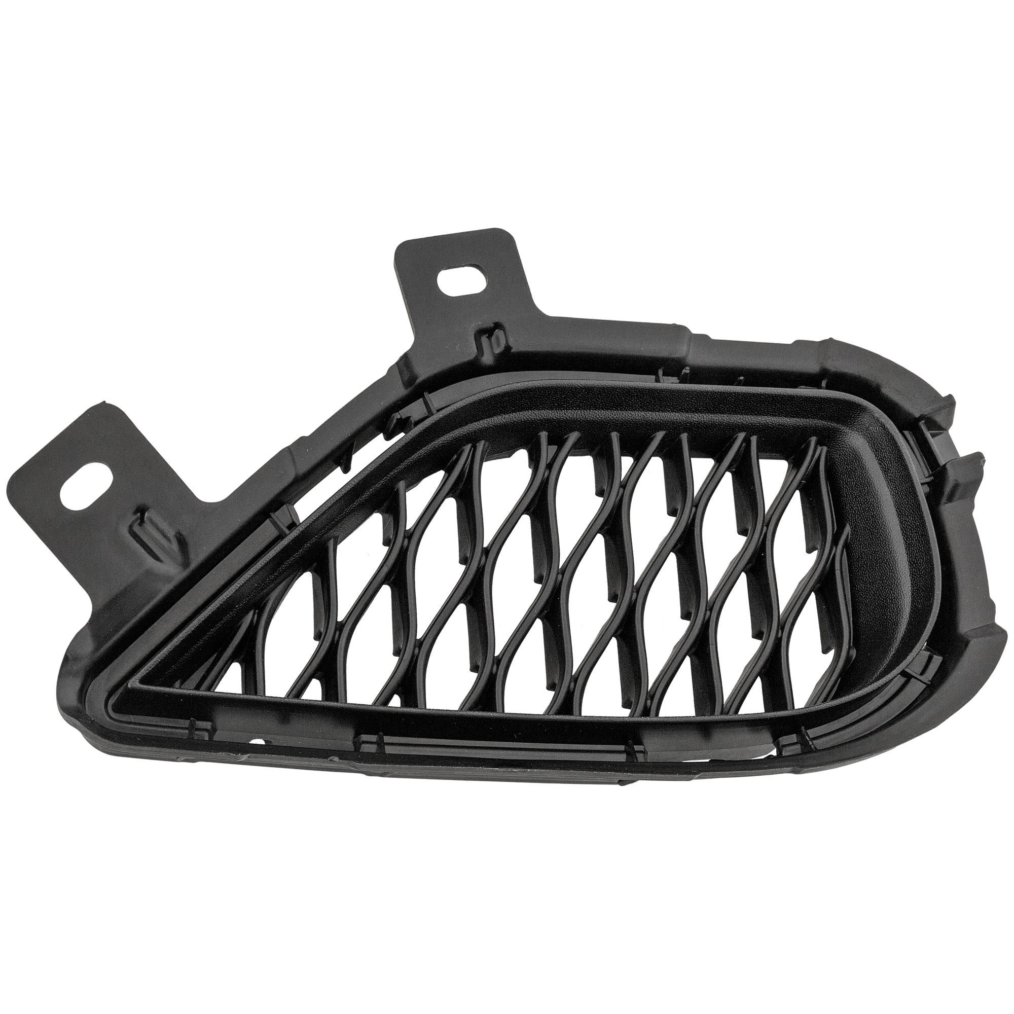 AM QX50-19-25 FRONT BUMPER MOLDING LH Textured Black Autograph Essential Luxe Proassist Pure Sensory Models SKU RI01590008 Partslink IN1038115 OEM 620755NA0A