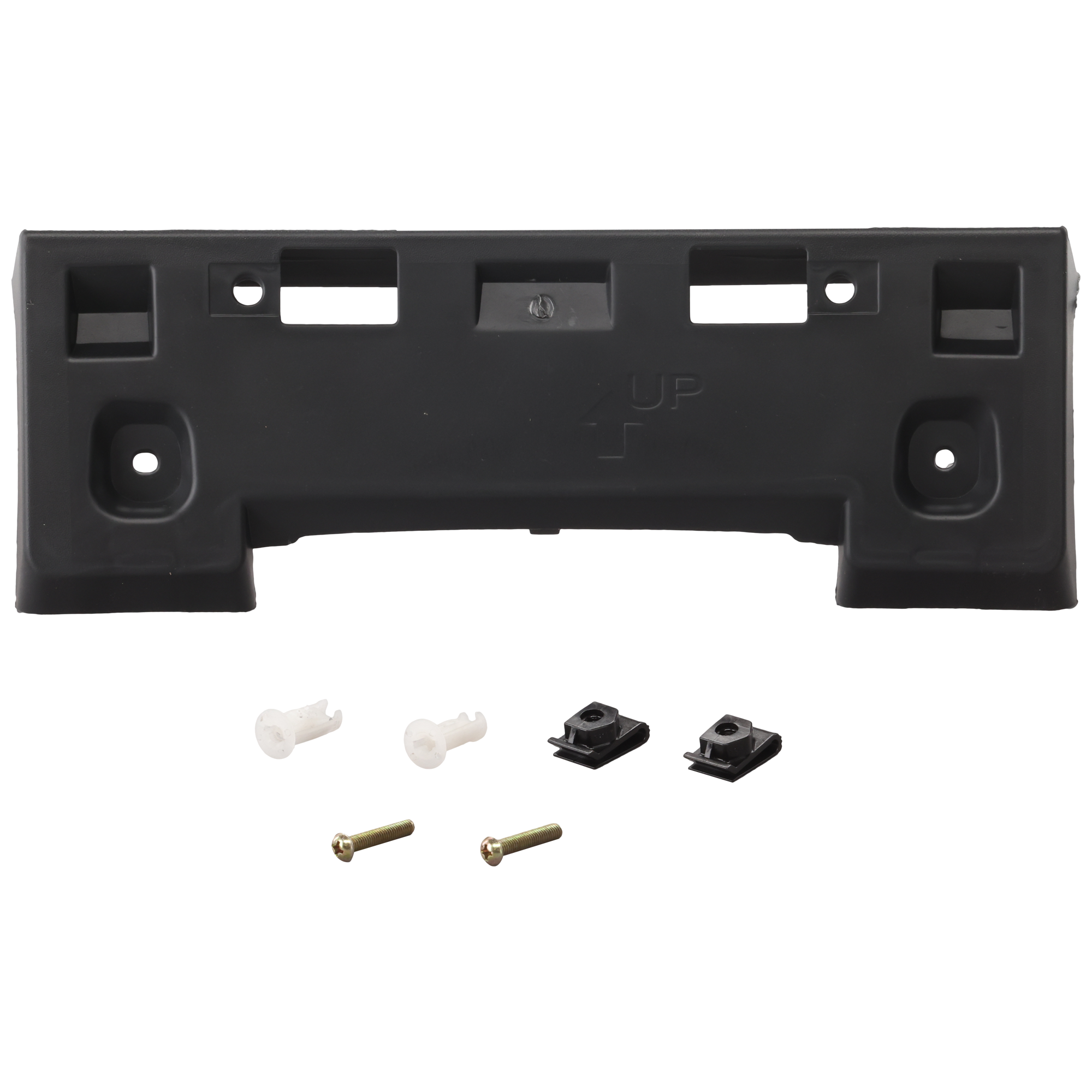 AM Q50-14-17 FRONT LICENSE PLATE BRACKET Textured Black SKU RI01730001 Partslink IN1068102 OEM 962104HB0A