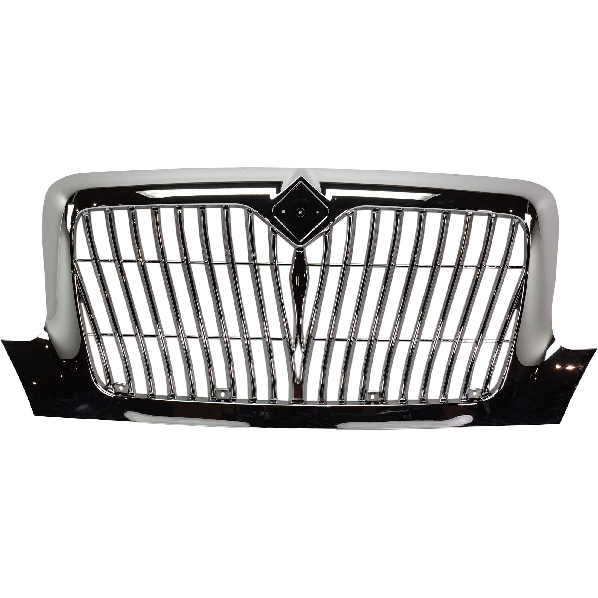 AM INTERNATIONAL DURASTAR 02-15 GRILLE Chrome Redesign Vertical Bar Insert w o Bug Screen SKU RI07010001 HD OEM 3551015C94