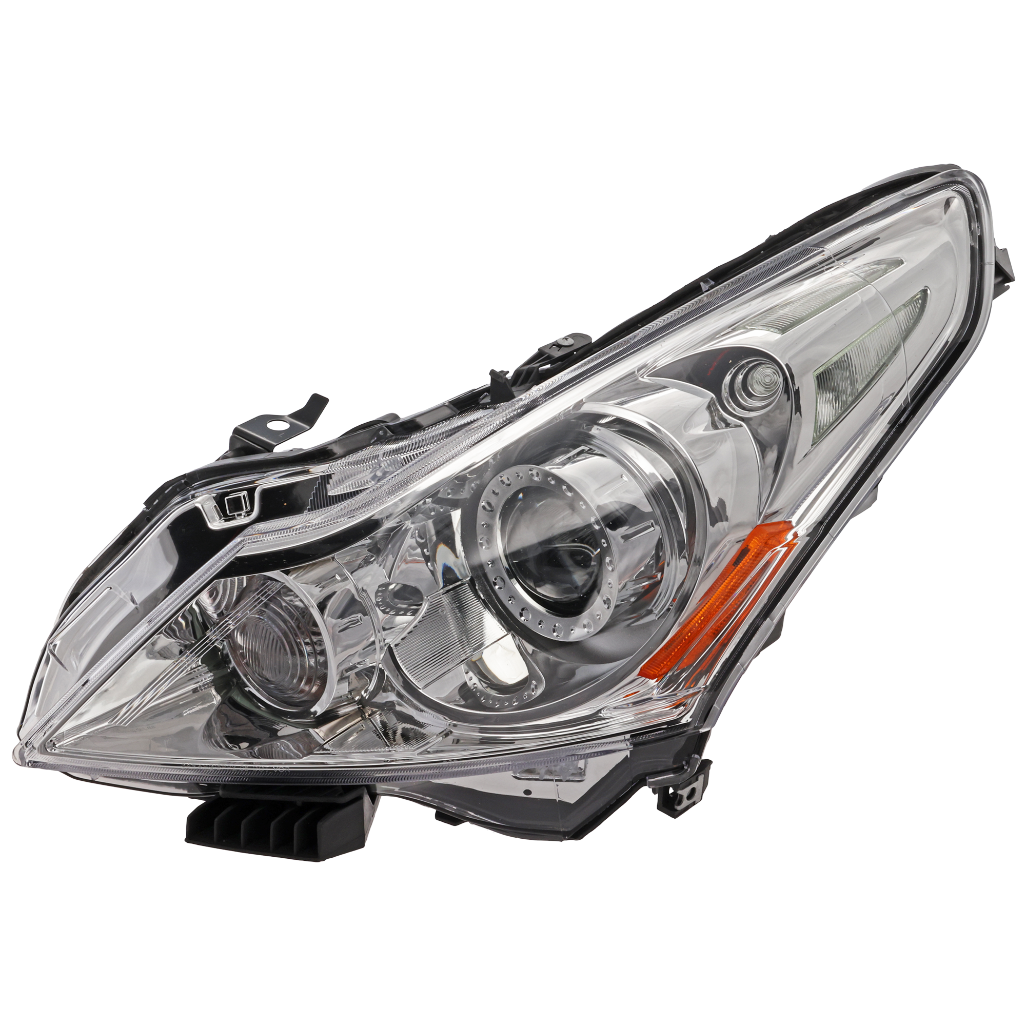 AM G25-11-12 G37-10-12 Q40-15-15 HEAD LAMP LH Lens and Housing HID Xenon Base Journey Model Sedan w o HID Kit SKU RI10010006 OEM 260601NM0C PFM
