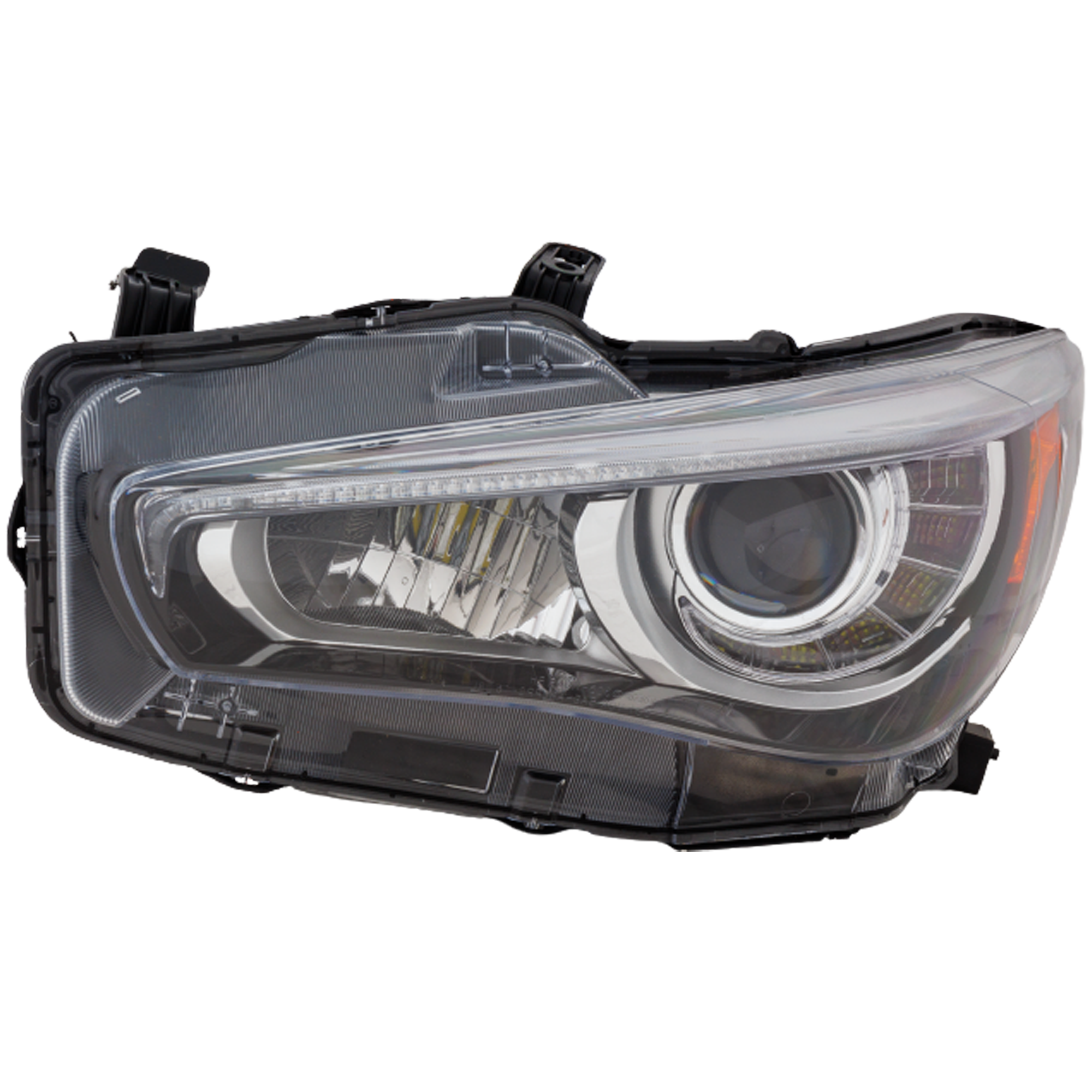 AM Q50-18-24 HEAD LAMP LH Assembly LED w o Adaptive Headlights SKU RI10010008 Partslink IN2502179 OEM 260606HH7A
