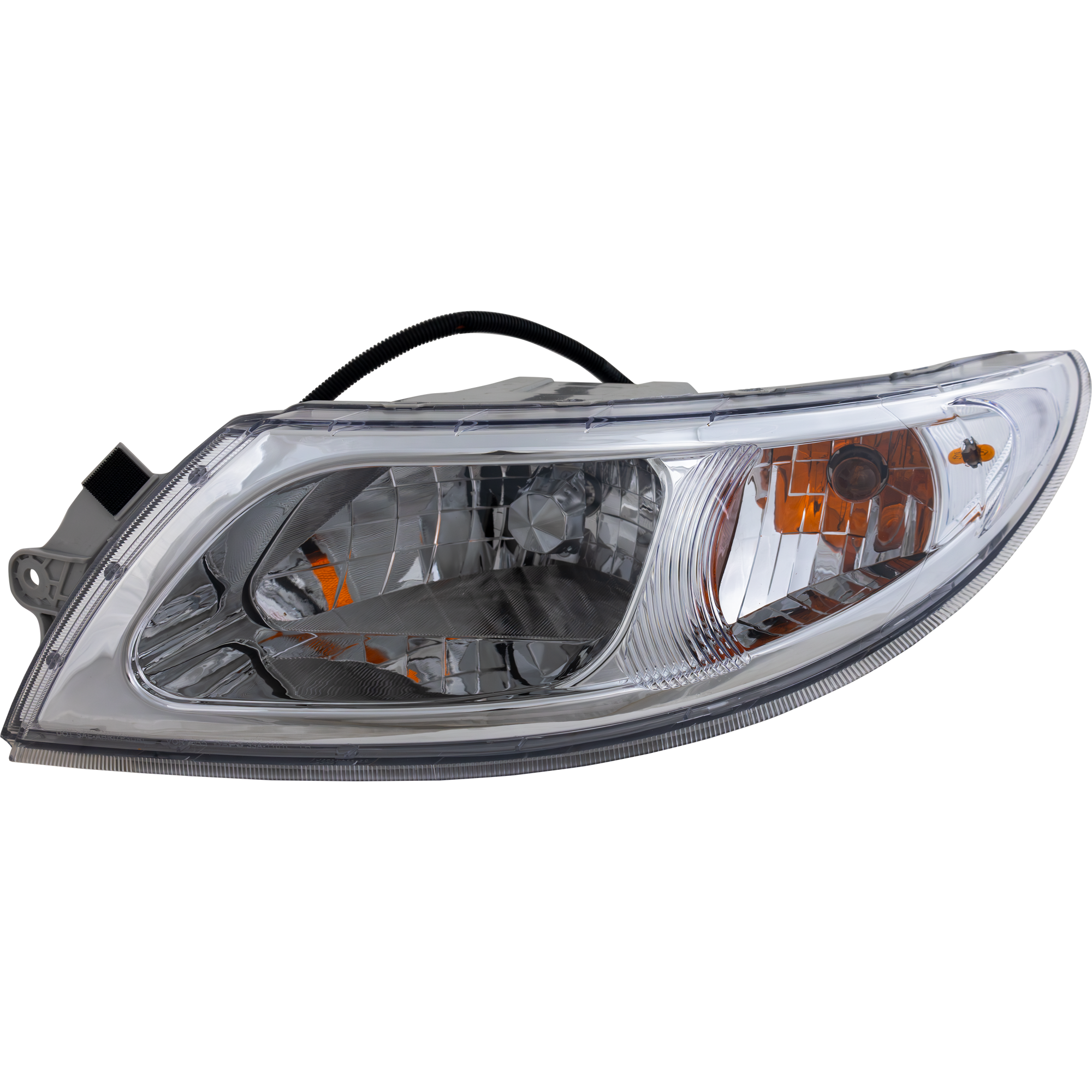AM INTERNATIONAL 4100-06-12 HEAD LAMP RH Assembly Halogen Chrome SKU RI10010043 HDA Partslink IH2503103 OEM 3765680C92