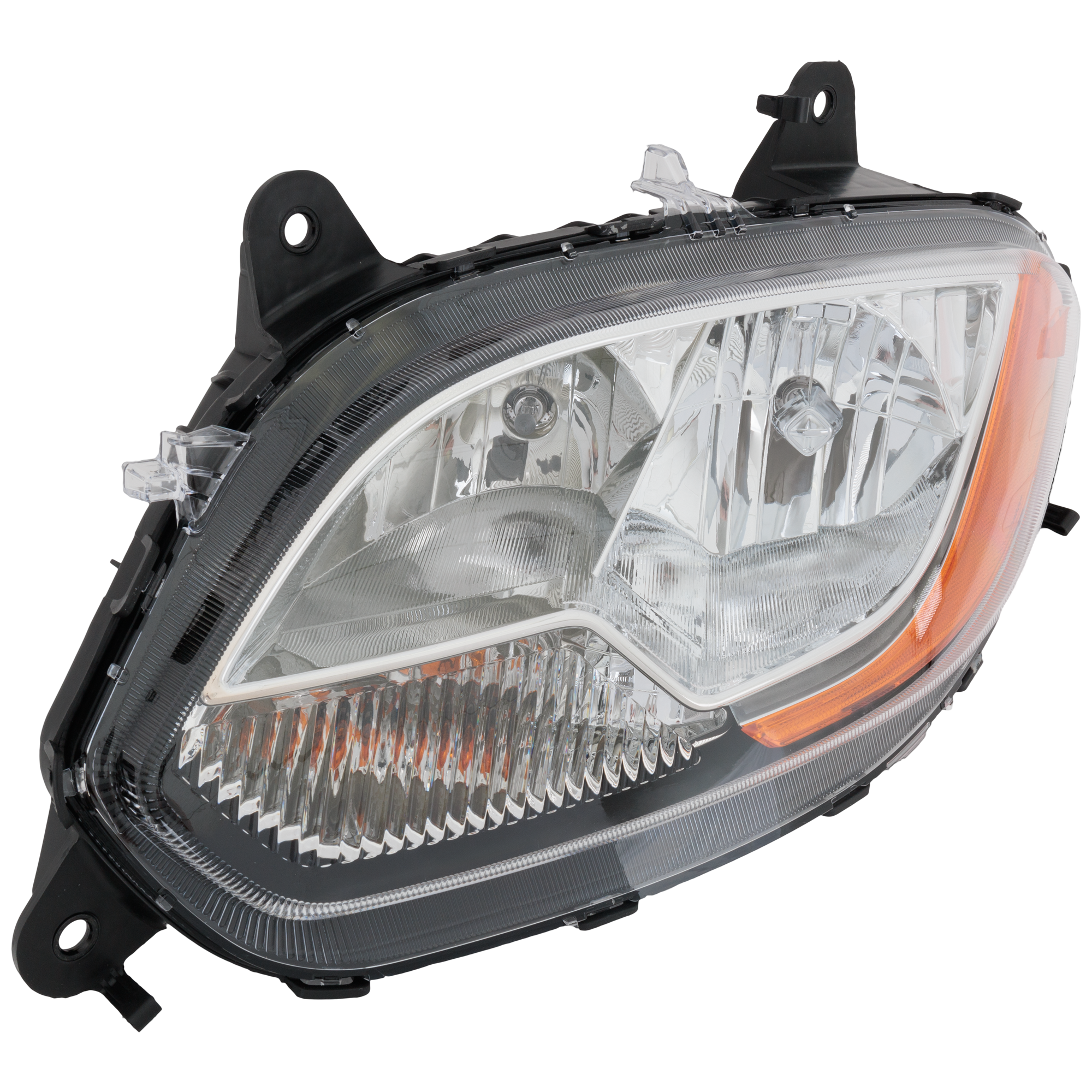 AM INTERNATIONAL LT625-17-24 HEAD LAMP LH Assembly Halogen Chrome 12V OE Design SKU RI10010056A HD OEM 4049969C95