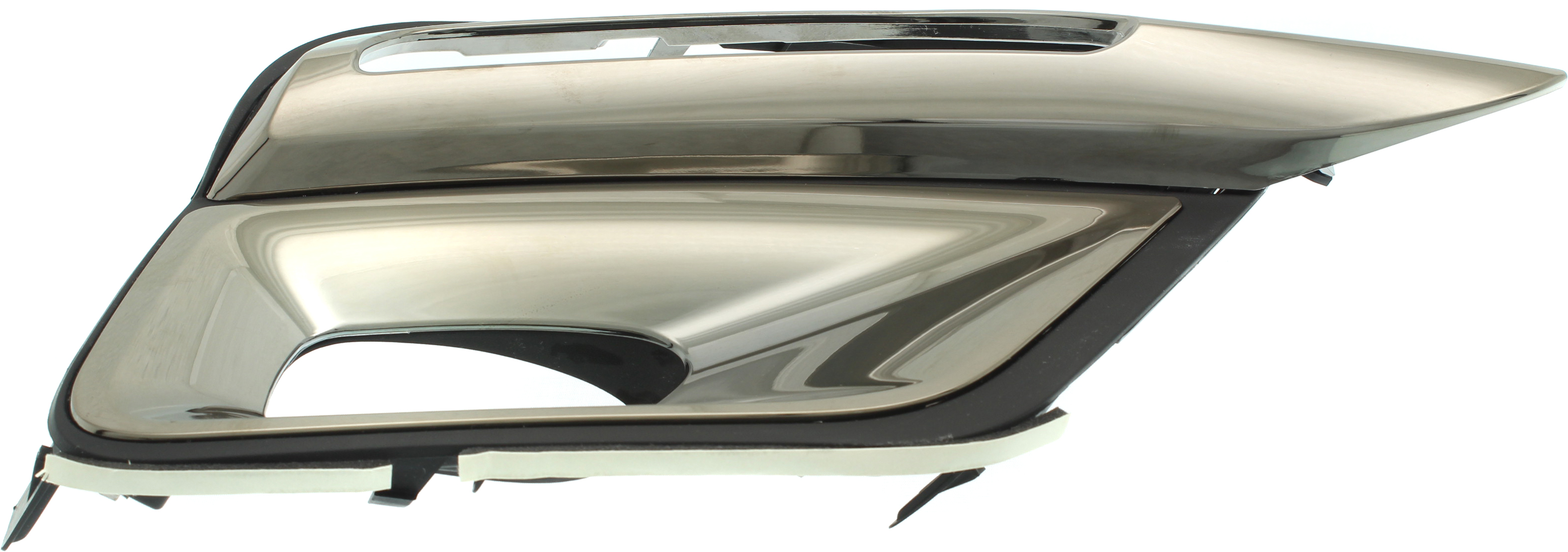 AM QX80-15-17 FRONT FOG LAMP MOLDING RH Black w Chrome Trim w o Collision Warning SKU RI10820005 Partslink IN1039108 OEM F22561A60A