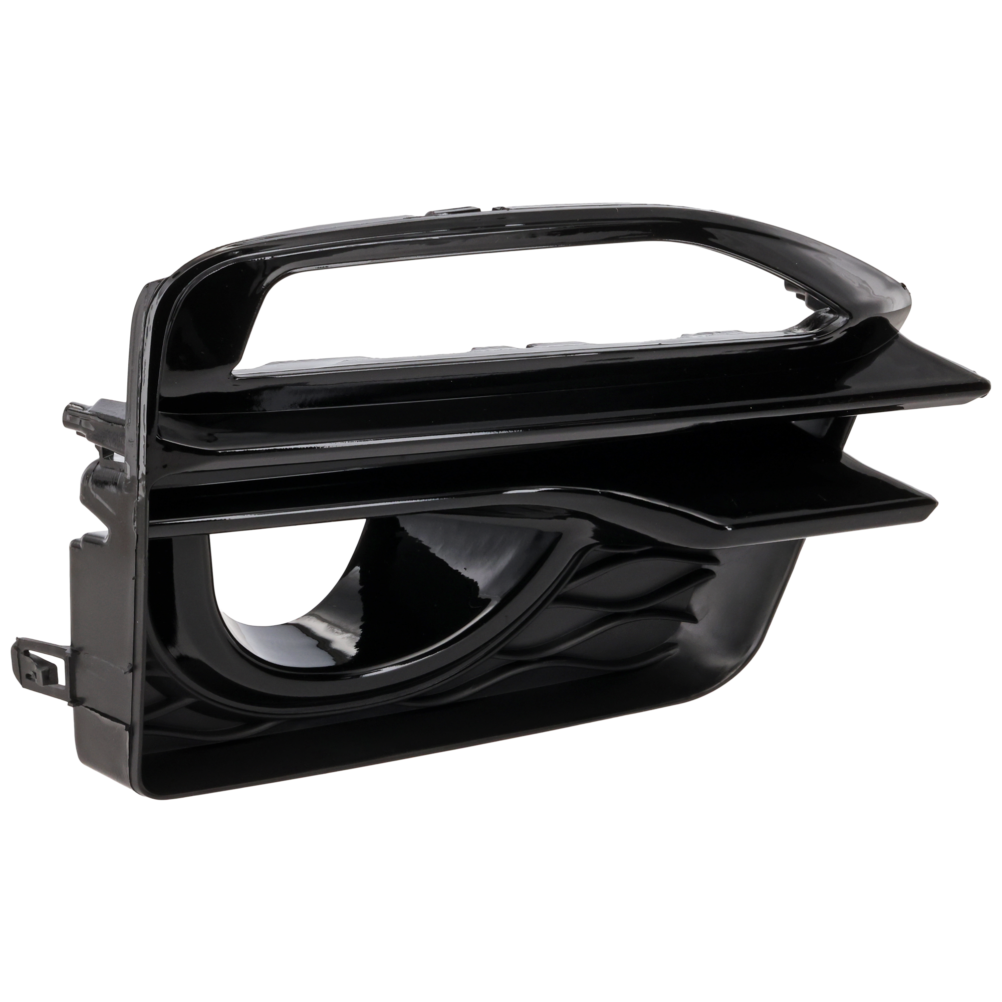 AM Q50-14-17 FRONT FOG LAMP MOLDING RH Black w Chrome Trim Red Sport Hybrid Sport Type 14-15 Sport Models SKU RI10820007 Partslink IN1039106 OEM 622564GA1A