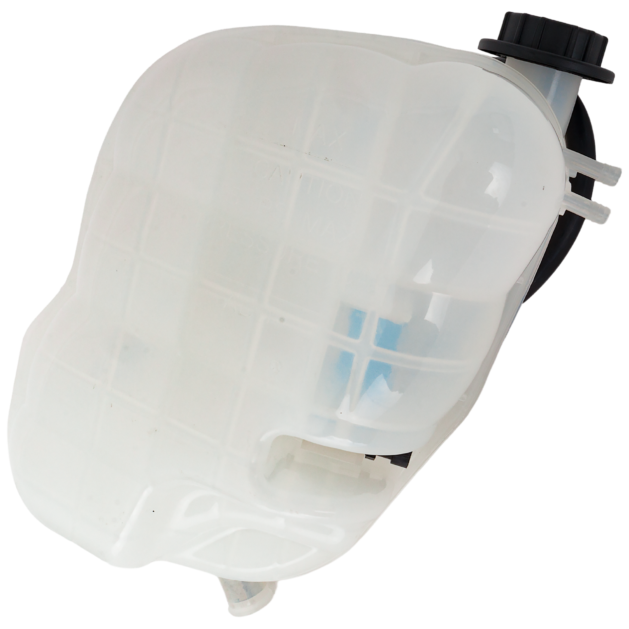 AM INTERNATIONAL TRUCK 06-18 COOLANT TANK Front w Cap and Sensor w Dual Vacuum Ports w 4 Mounting Holes SKU RI16130005 HD OEM 2591625C92-2599039C91-2602872C