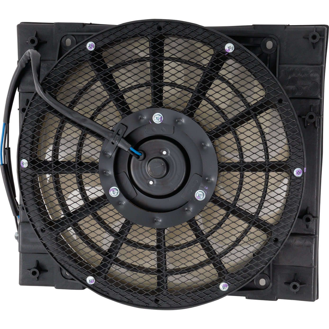 AM NPR NPR HD W3500 FORWARD 03-06 A C CONDENSER FAN ASSEMBLY Single Fan SKU RI19090002 HD Partslink IZ3113104 OEM 8973838080-97383808