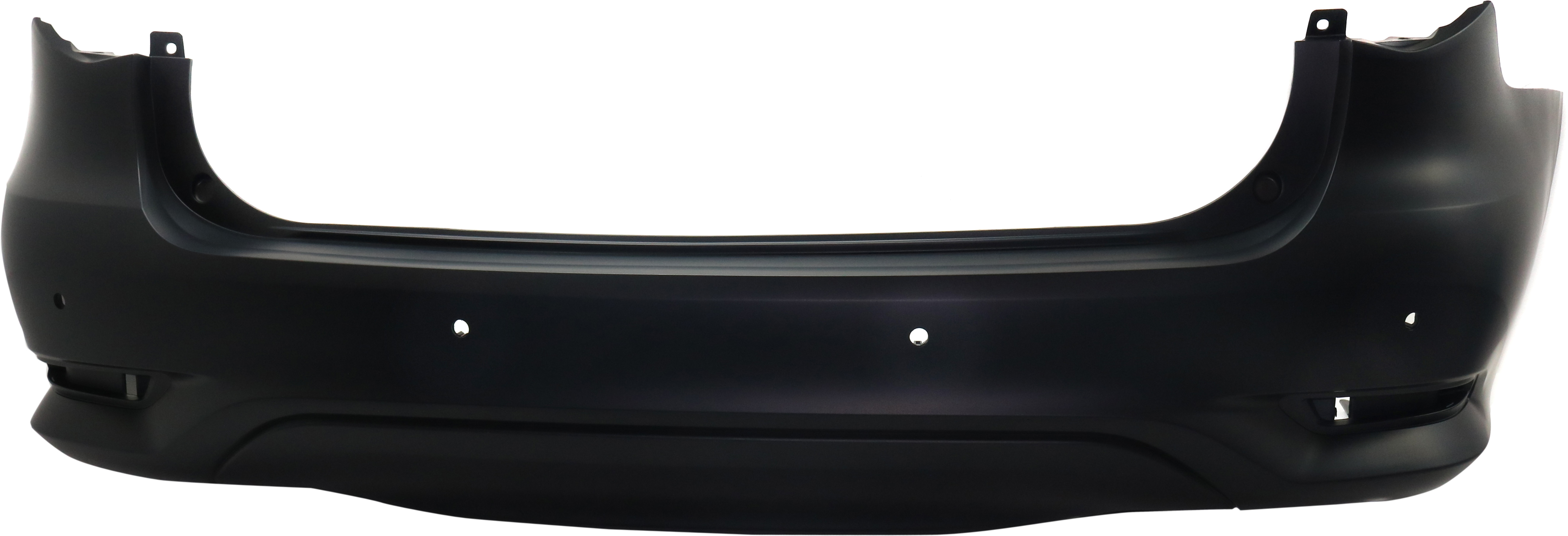 AM QX60-16-20 REAR BUMPER COVER Primed w Object Sensor Holes w o Tow Hook Holes w Backup Collision Intervention SKU RI76010004P Partslink IN1100161 OEM 850229NF0H
