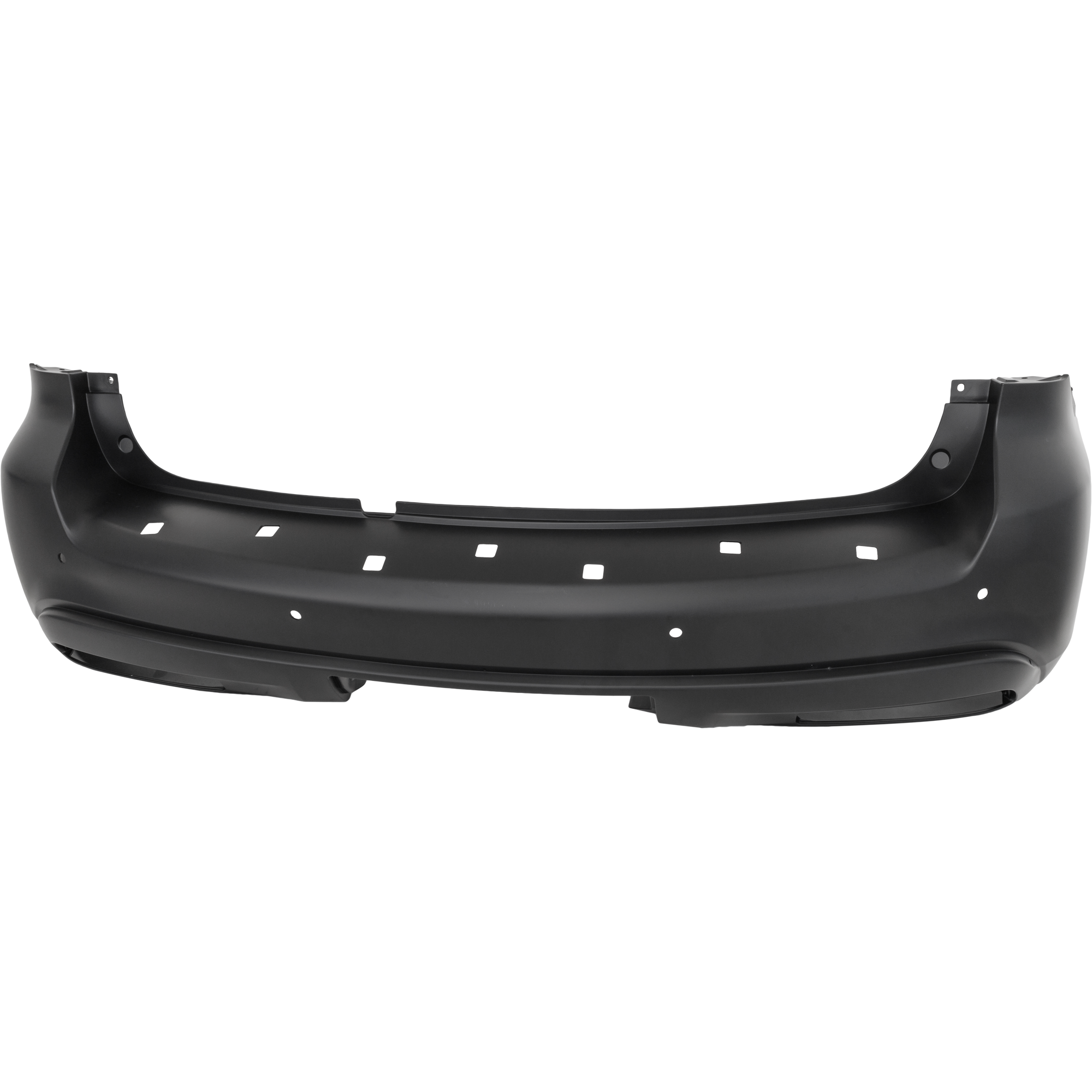 AM QX80-18-20 REAR BUMPER COVER Primed w Parking Aid Sensors and Molding Holes AWD SKU RI76010019P Partslink IN1100178 OEM H50221A60H