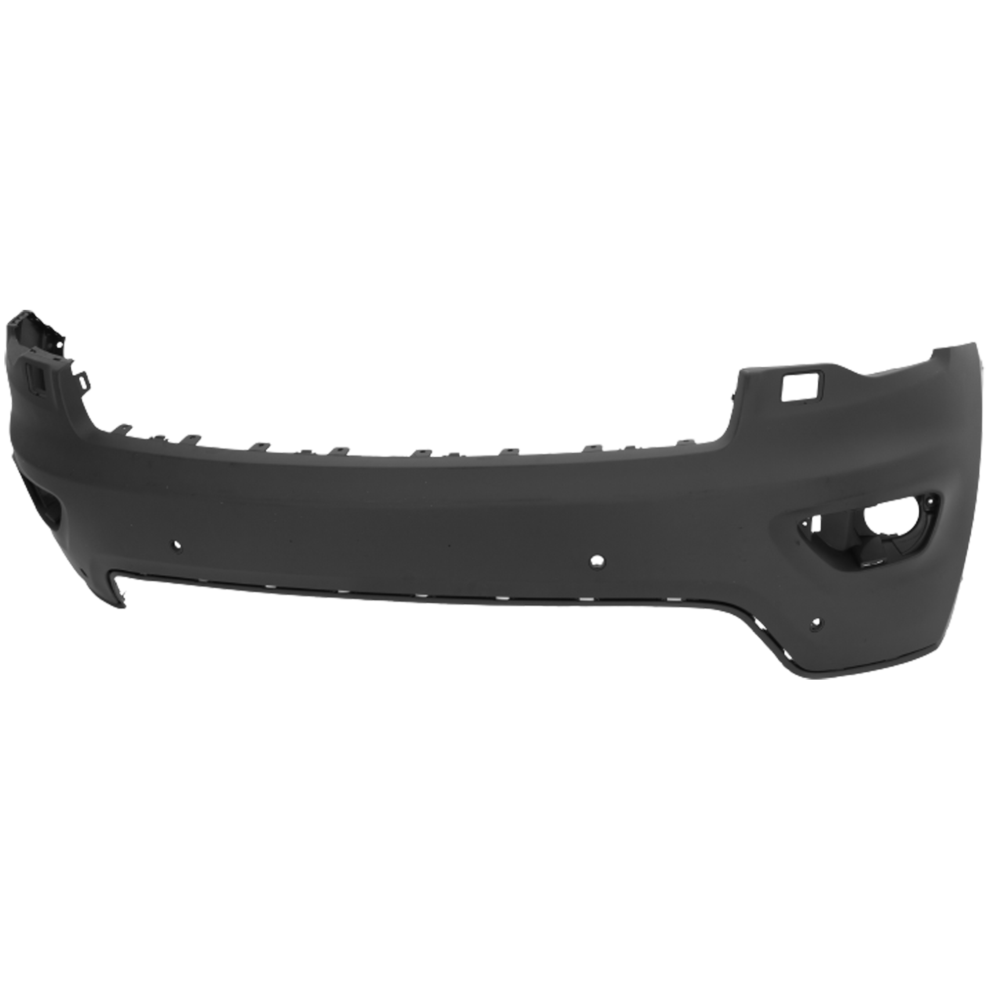 AM GRAND CHEROKEE 17-22 FRONT BUMPER COVER Upper Primed Limited w o Limited X Pkg Overland w o High Altitude Pkg 80th Anniversary Laredo Trailhawk Models w Park Assist Sensor Holes Type2 CAPA SKU RJ01030034PQ Partslink CH1014131C OEM 68334921AA