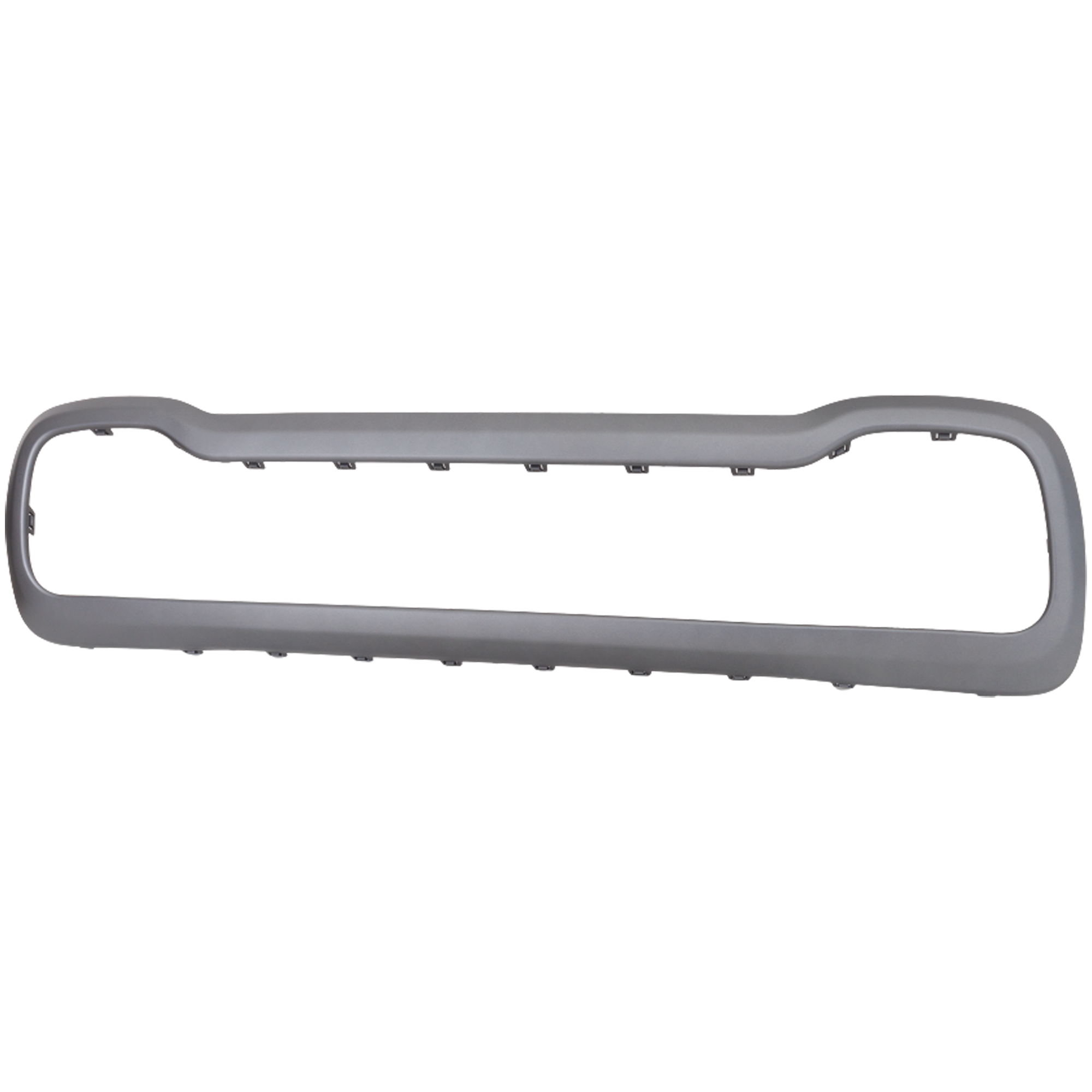 AM RENEGADE 15-23 FRONT BUMPER MOLDING Applique Textured Dark Gray SKU RJ01590006 Partslink CH1044138 OEM 5XB47TZZAA