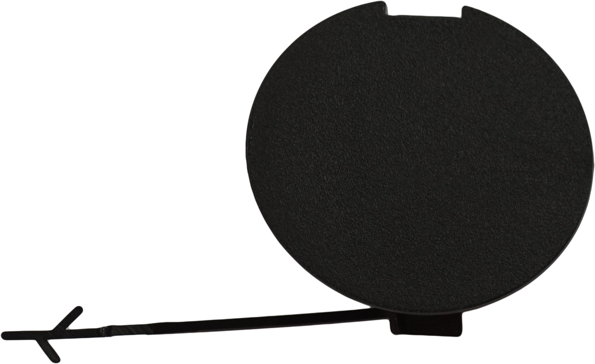 AM RENEGADE 15-18 FRONT BUMPER TOW HOOK COVER Textured SKU RJ01840003 Partslink CH1029108 OEM 5XB38LXHAA