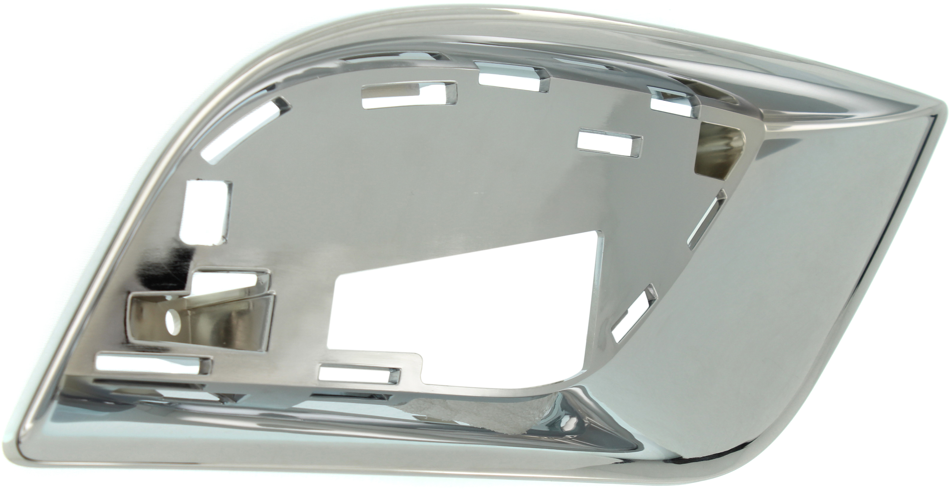 AM GRAND CHEROKEE 17-21 FRONT BUMPER GRILLE MOLDING RH Bezel Chrome Overland w High Altitude Pkg Summit Models w o Park Assist Sensor Holes SKU RJ02030005 Partslink CH1039186 OEM 6AH12SZ0AA 6AH12SZ0AB