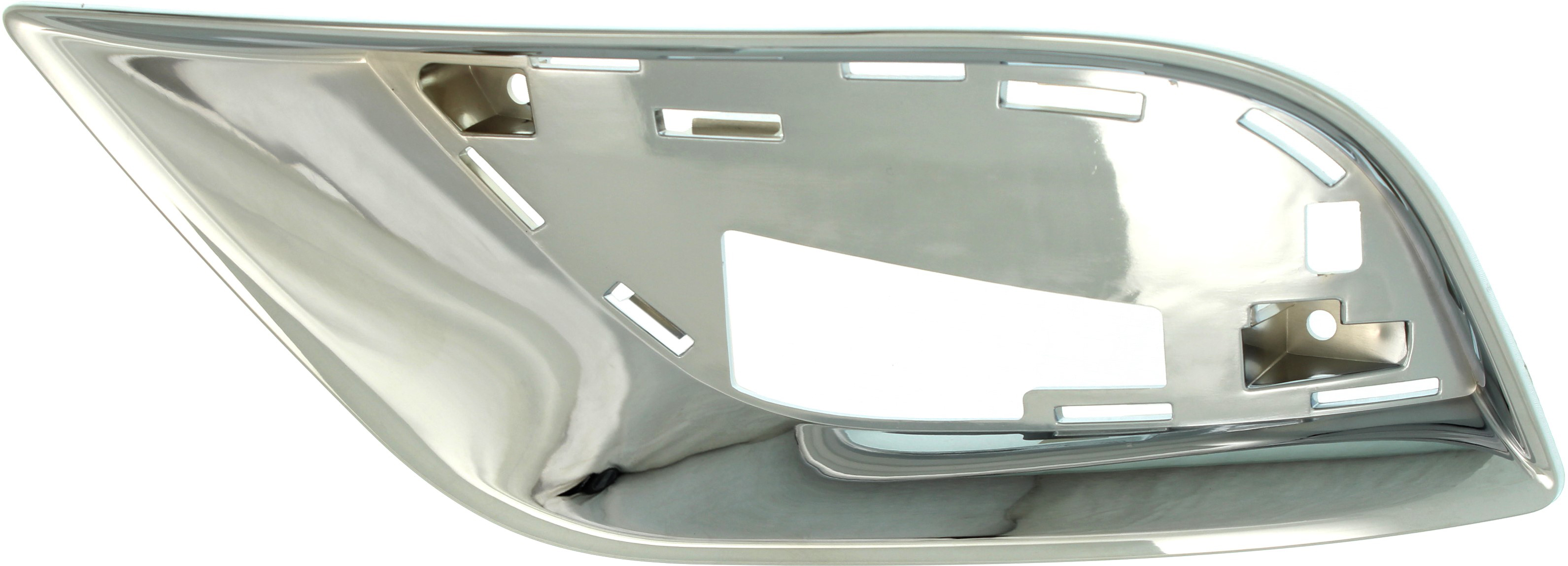 AM GRAND CHEROKEE 17-21 FRONT BUMPER GRILLE MOLDING LH Bezel Chrome Overland w High Altitude Pkg Summit Models w o Park Assist Sensor Holes SKU RJ02030006 Partslink CH1038186 OEM 6AH13SZ0AA 6AH13SZ0AB