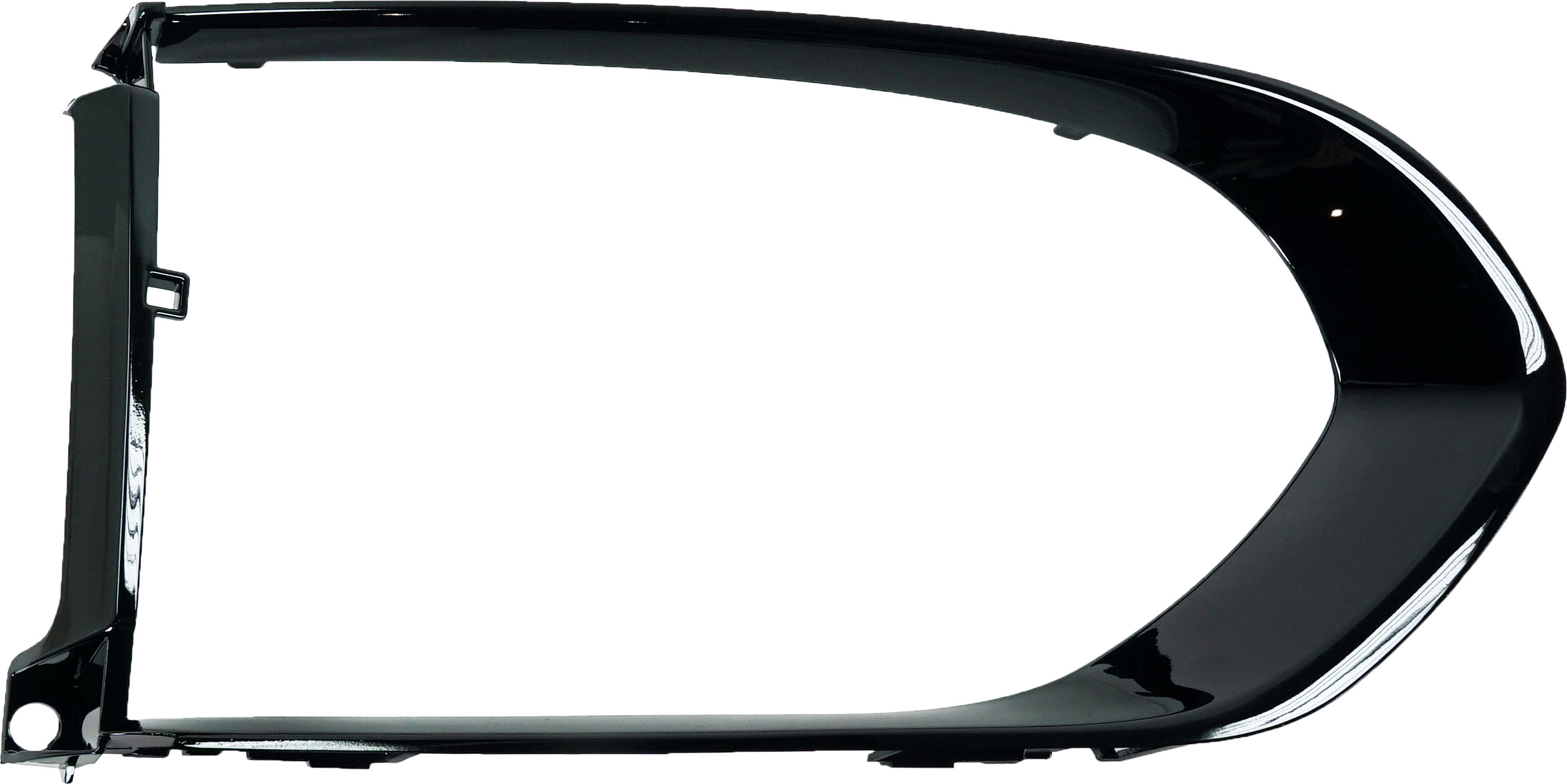 AM F PACE 17-23 FRONT BUMPER GRILLE MOLDING RH Bezel Ptd Black First Edition S Models SKU RJ02030015 Partslink JA1039110 OEM T4A6239