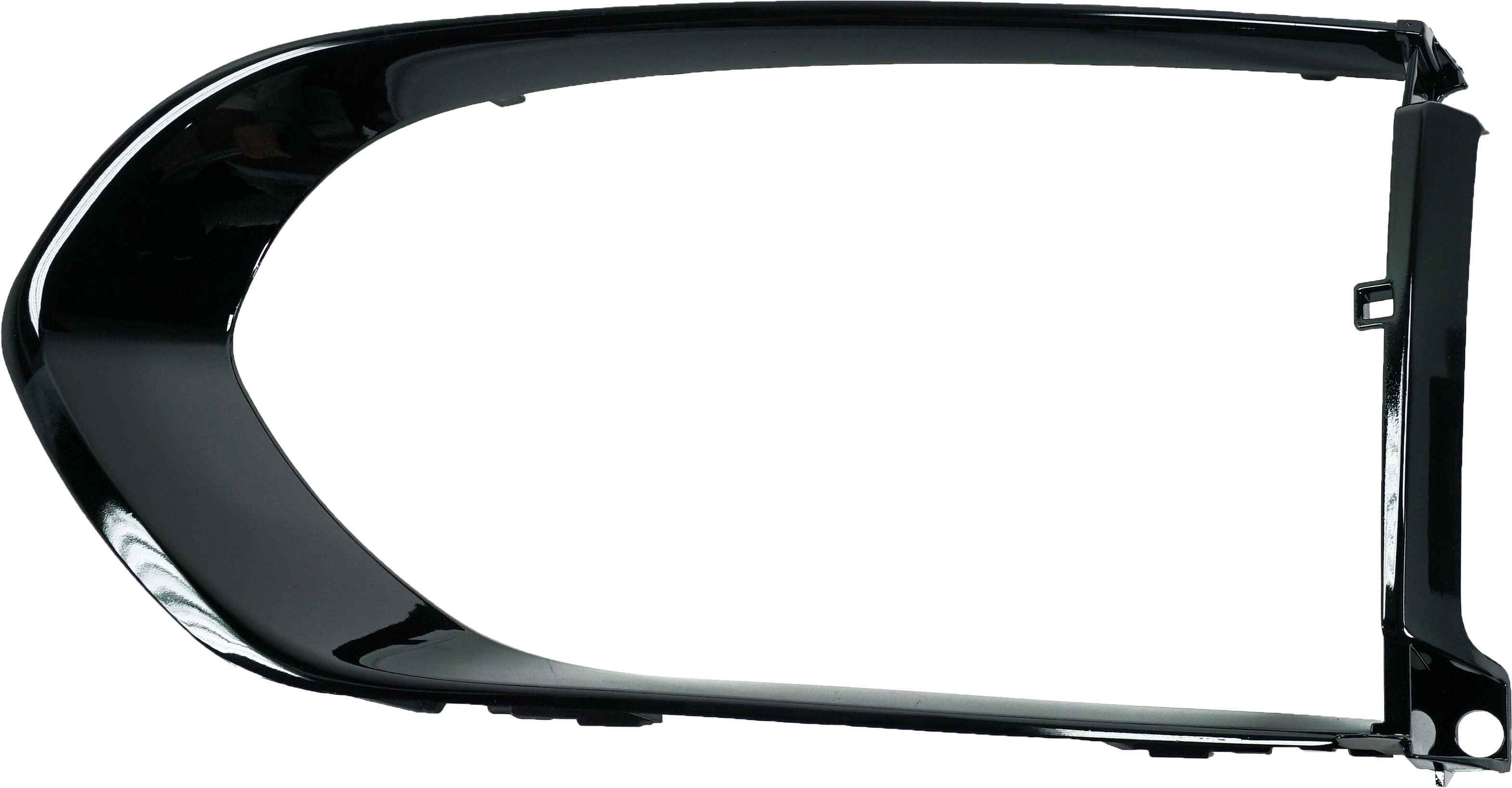 AM F PACE 17-23 FRONT BUMPER GRILLE MOLDING LH Bezel Ptd Black First Edition S Models SKU RJ02030016 Partslink JA1038110 OEM T4A6242