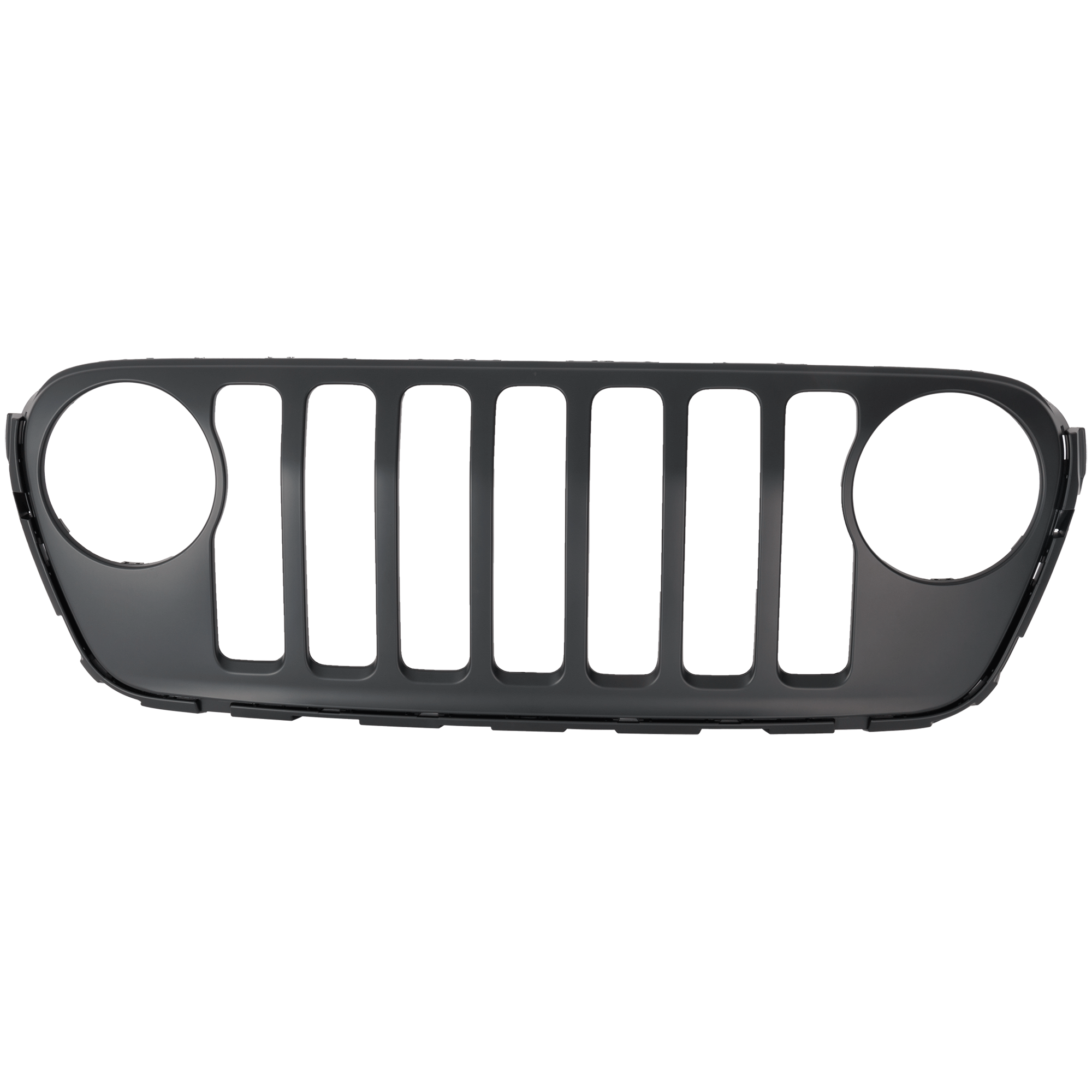 AM GLADIATOR 18-23 WRANGLER JL 18-24 GRILLE Gloss Black Shell and Insert w Off Road Camera Type 2 w Holes for Chrome Insert Trim SKU RJ07010028 Partslink CH1200445 OEM 68457102AA