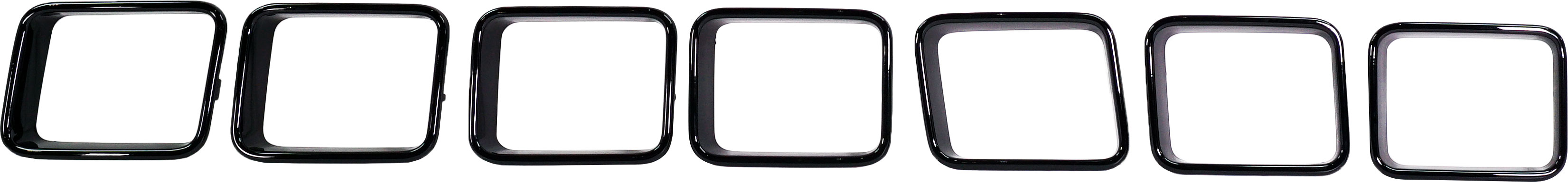 AM GRAND CHEROKEE 17-21 GRILLE MOLDING Painted Black SRT Trackhawk 18-20 Models SKU RJ07070002 Partslink CH1211100 OEM 5ZL71TZZAA