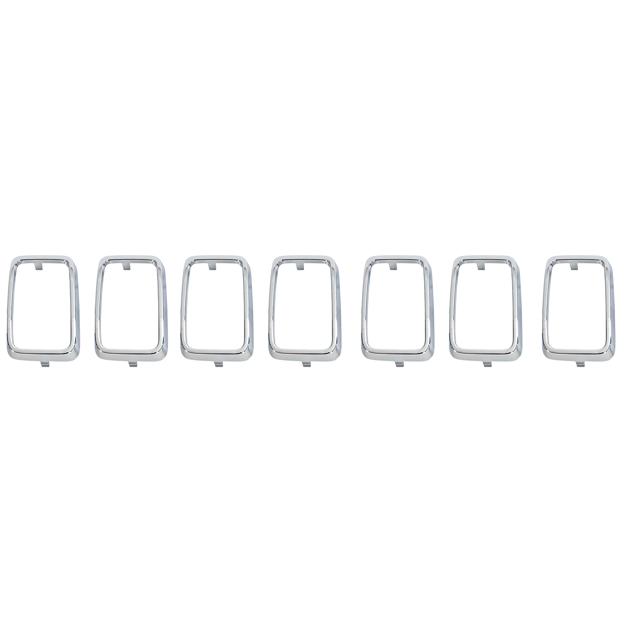 AM GRAND CHEROKEE WK 19-22 GRILLE INSERT Molding Chrome Shell with Satin Nickel Insert Limited Model w Limited X Pkg SKU RJ07550003 Partslink CH1210132 OEM 6ML10SZ7AA