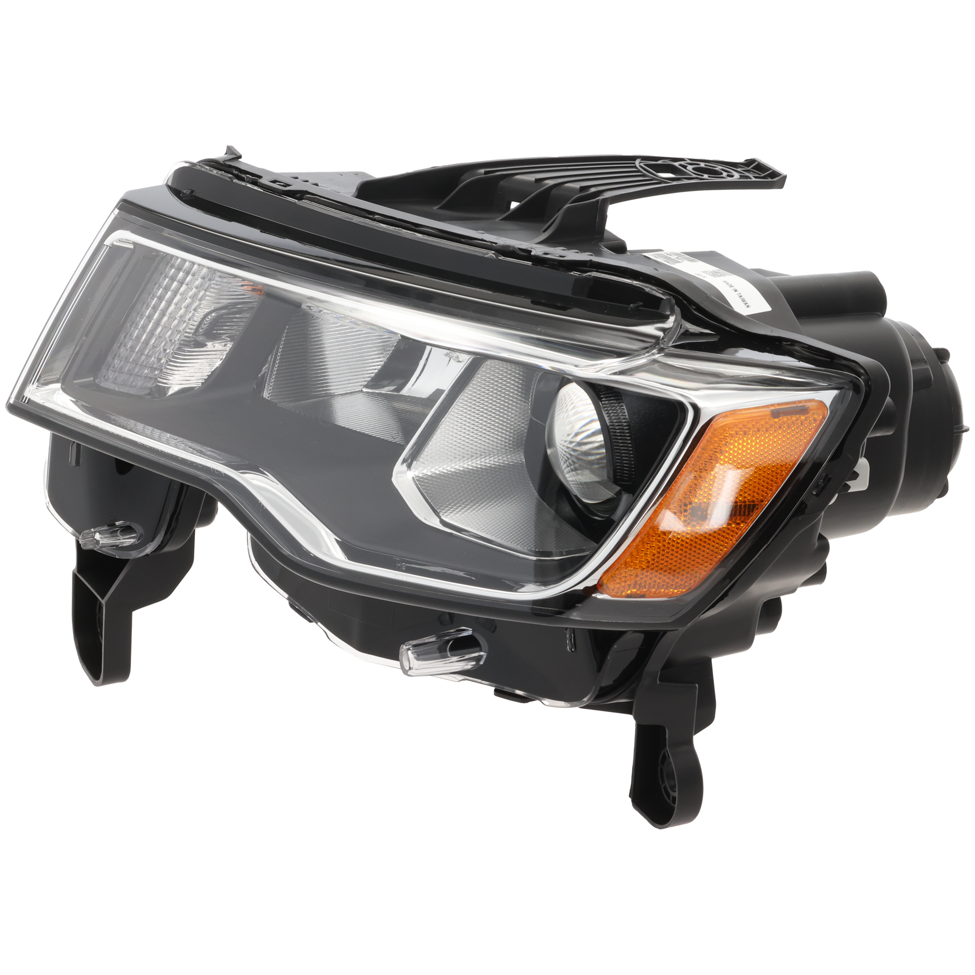 AM GRAND CHEROKEE WK 17-22 HEAD LAMP LH Assembly Halogen Chrome Trim Standard Type SKU RJ10010006 Partslink CH2502297 OEM 68289235AE