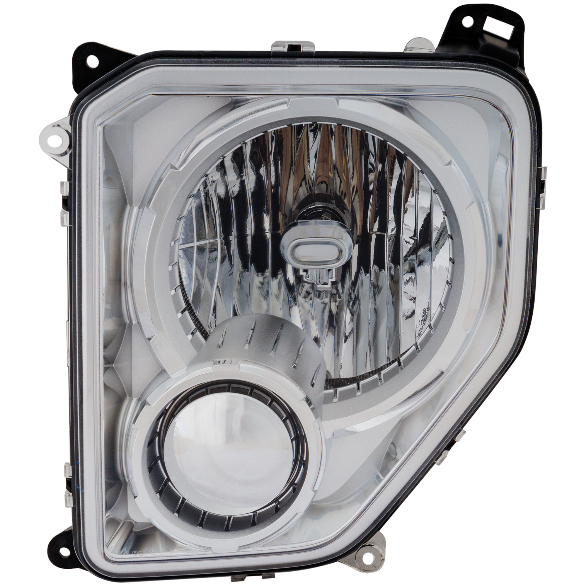 AM LIBERTY 08-12 HEAD LAMP LH Assembly Halogen w o Black Bezel w o Fog Light Oval Bulb Shield SKU RJ10010034A Partslink CH2502221 OEM 57010171AE PFM