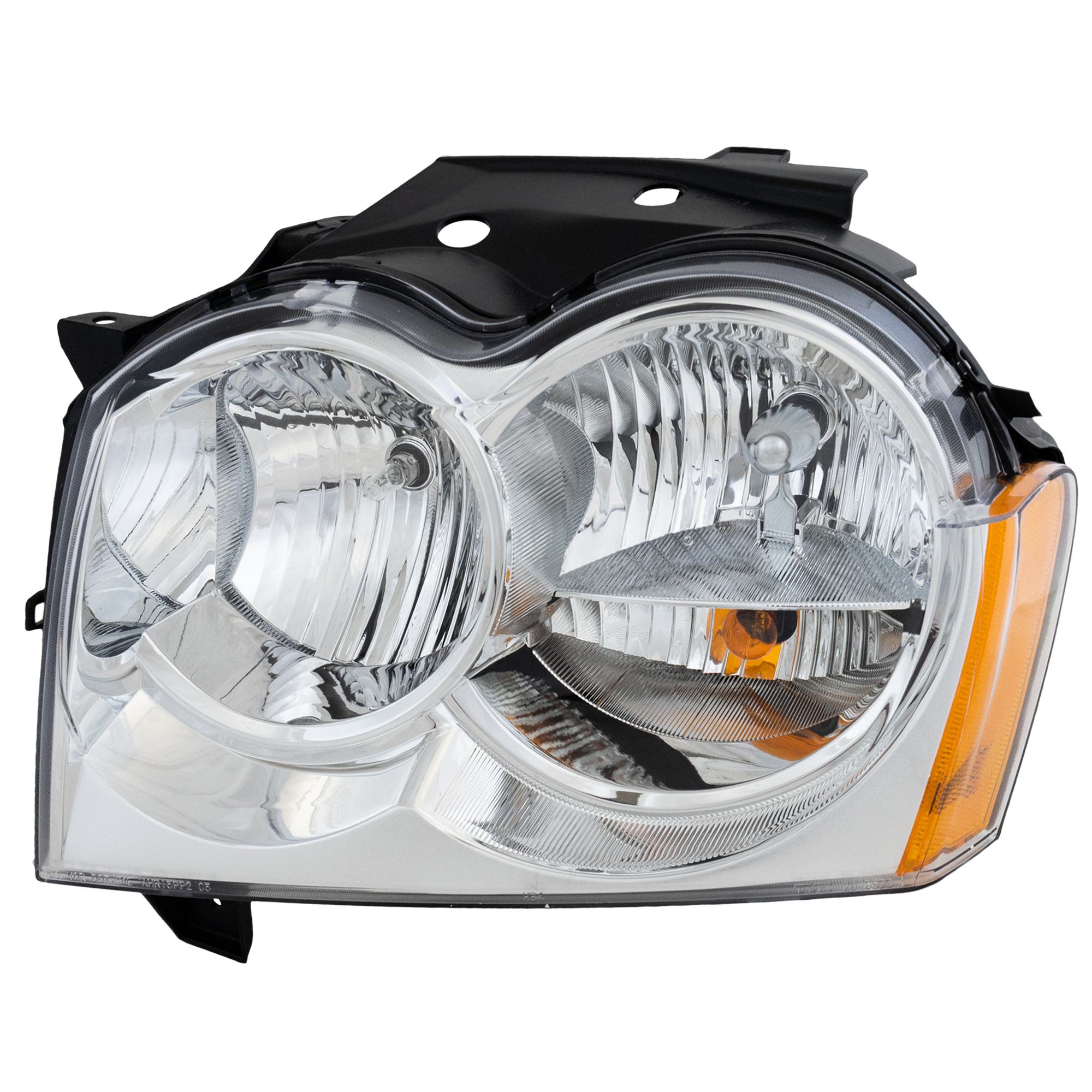 AM GRAND CHEROKEE 05-07 HEAD LAMP LH Assembly Halogen Clear Lens Black Interior SKU RJ10010038A OEM 55156351AK PFM
