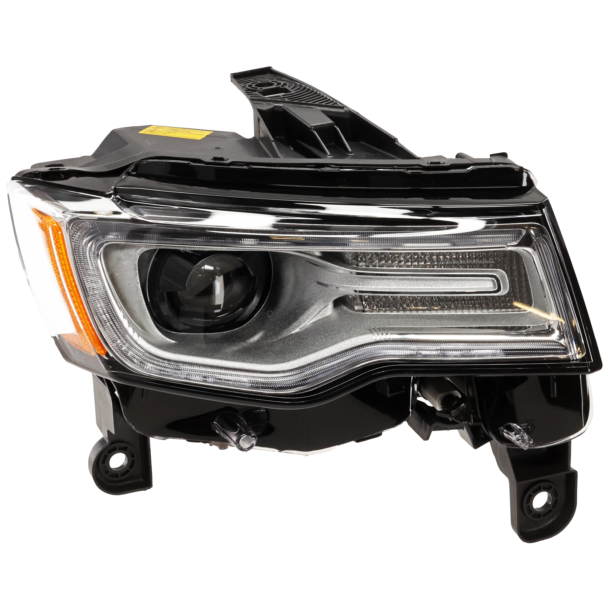AM GRAND CHEROKEE 17-22 HEAD LAMP RH Assembly HID Xenon w o Leveling Control Module Limited w Limited X Package Summit Model SKU RJ10010053A Partslink CH2503315 OEM 68266660AI