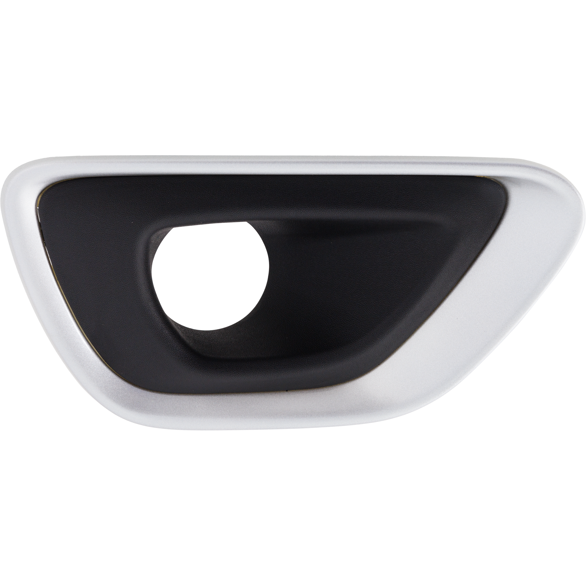 AM GRAND CHEROKEE 14-16 FRONT FOG LAMP MOLDING RH Black w Silver Trim Exc. SRT Model SKU RJ10820003 Partslink CH1039195 OEM 5RK90LS1AA