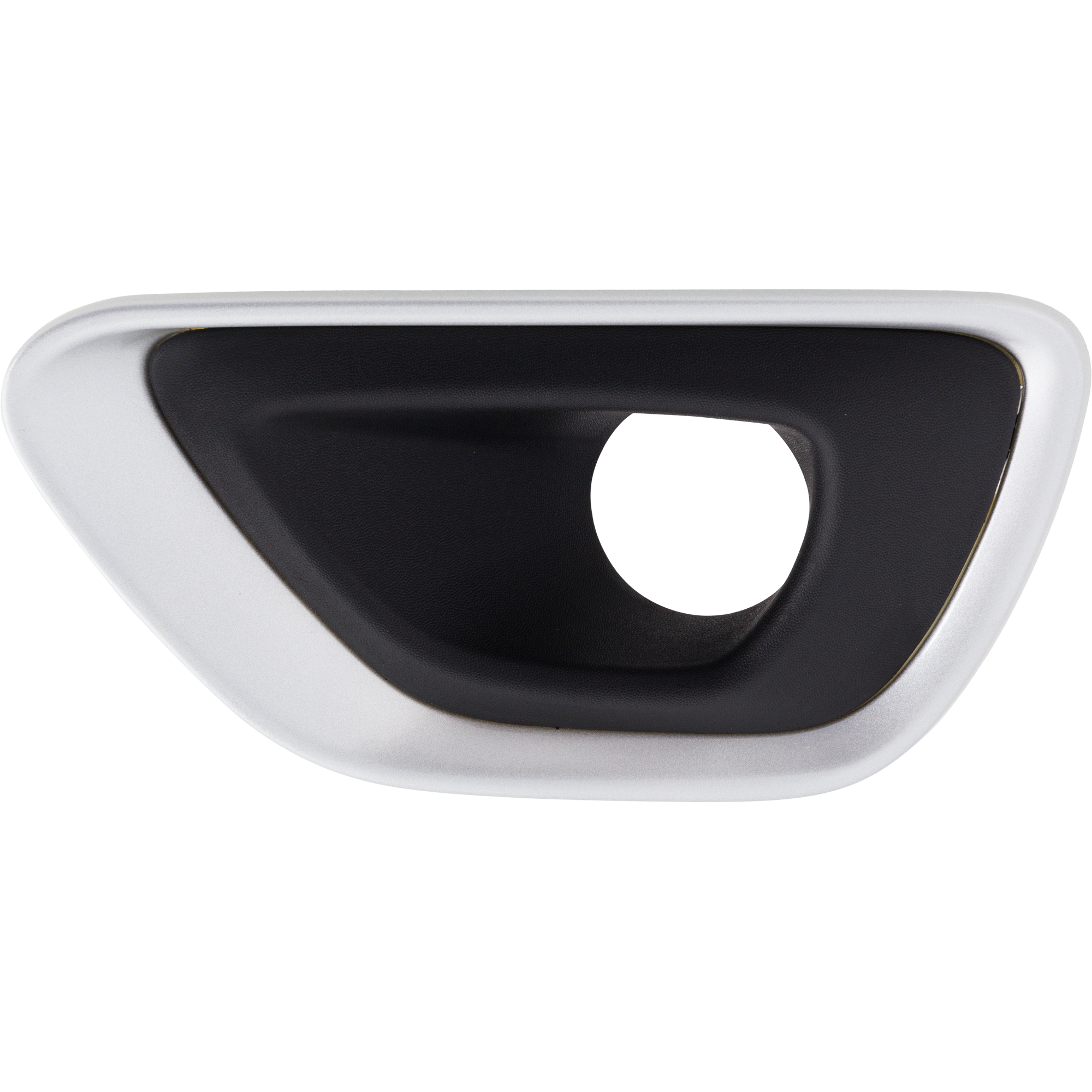 AM GRAND CHEROKEE 14-16 FRONT FOG LAMP MOLDING LH Black w Silver Trim Exc. SRT Model SKU RJ10820004 Partslink CH1038195 OEM 5RK91LS1AA
