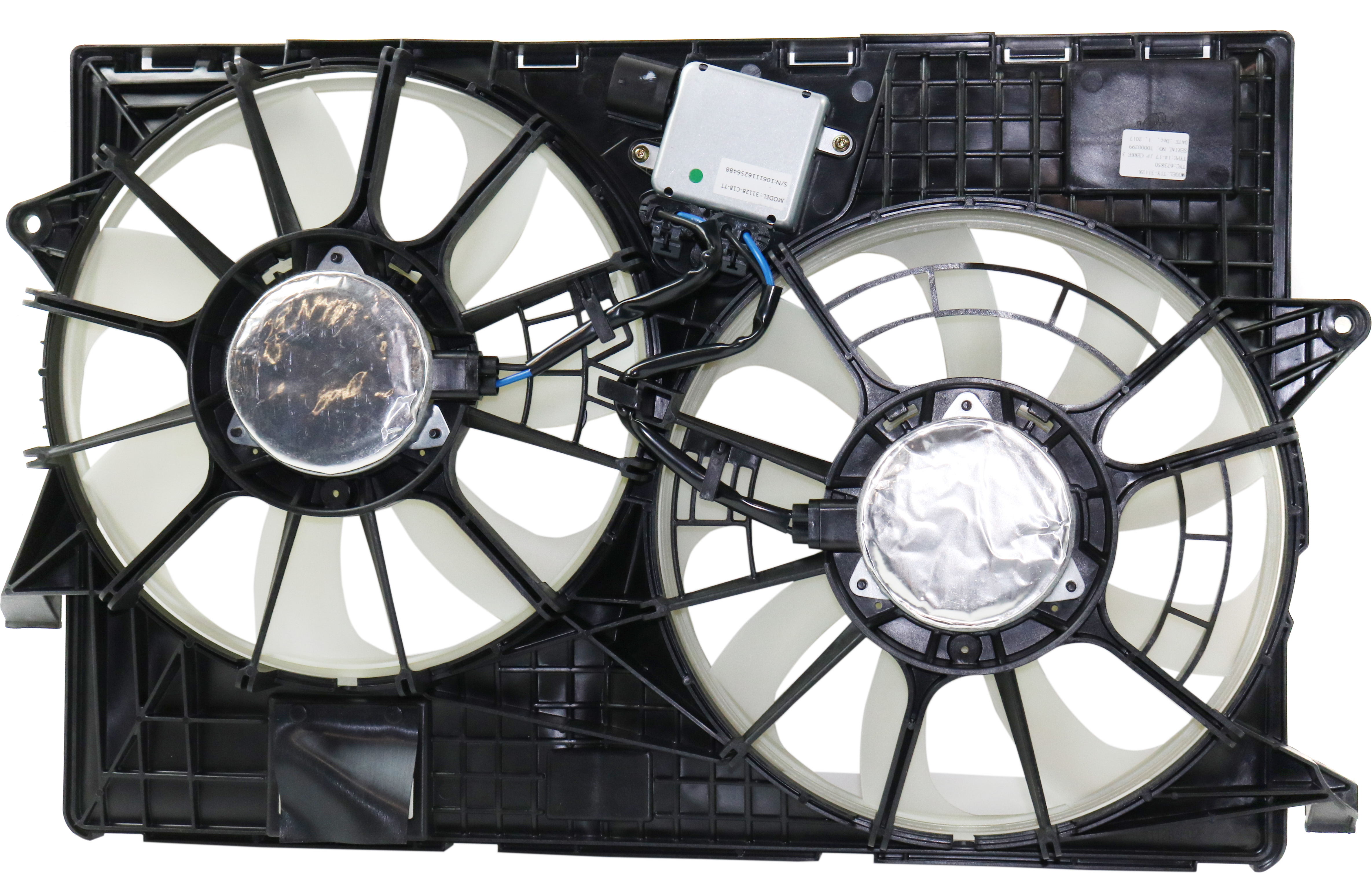 AM CHEROKEE 14-18 RADIATOR FAN ASSEMBLY Dual Fan 3.2L Standard Duty Cooling w Control module SKU RJ16090002 Partslink CH3115178 OEM 68164091AH
