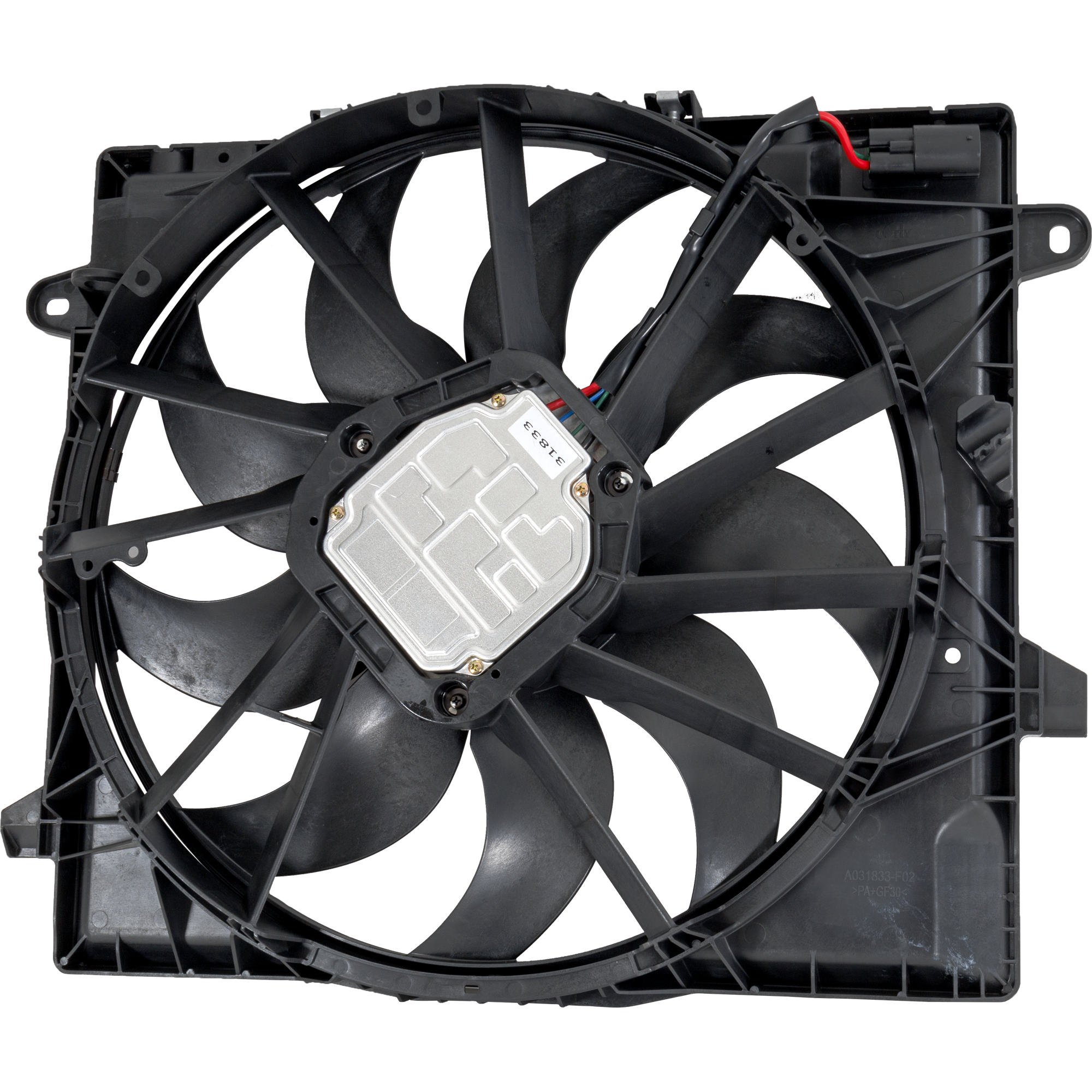 AM GLADIATOR 20-25 WRANGLER 18-25 RADIATOR FAN ASSEMBLY Single Fan 4-6 Cyl. 2.0L 3.0L Engines SKU RJ16090007 Partslink CH3115200 OEM 68272755AD