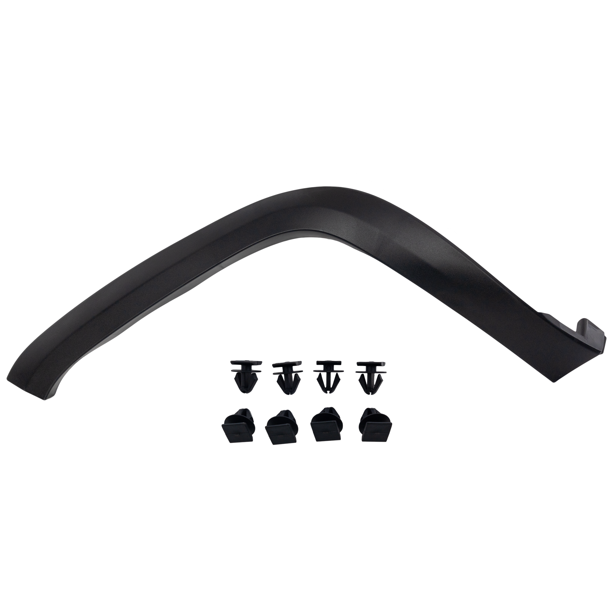 AM CHEROKEE 14-18 FRONT WHEEL OPENING MOLDING LH Rear OE Style Textured Black Wide SKU RJ22130030 Partslink CH1290128 OEM 1UW91RXFAE