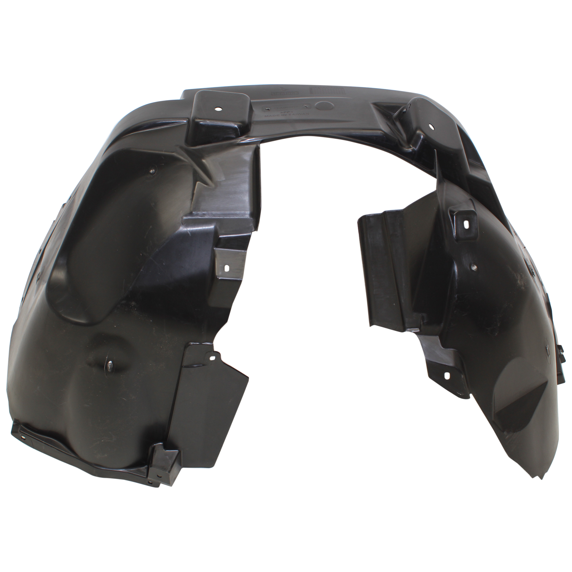 AM COMPASS 17-24 FRONT FENDER LINER RH Polypropylene Injection Form MP CAPA SKU RJ22210015Q Partslink CH1249189C OEM 68448352AA 68505034AA 55112698