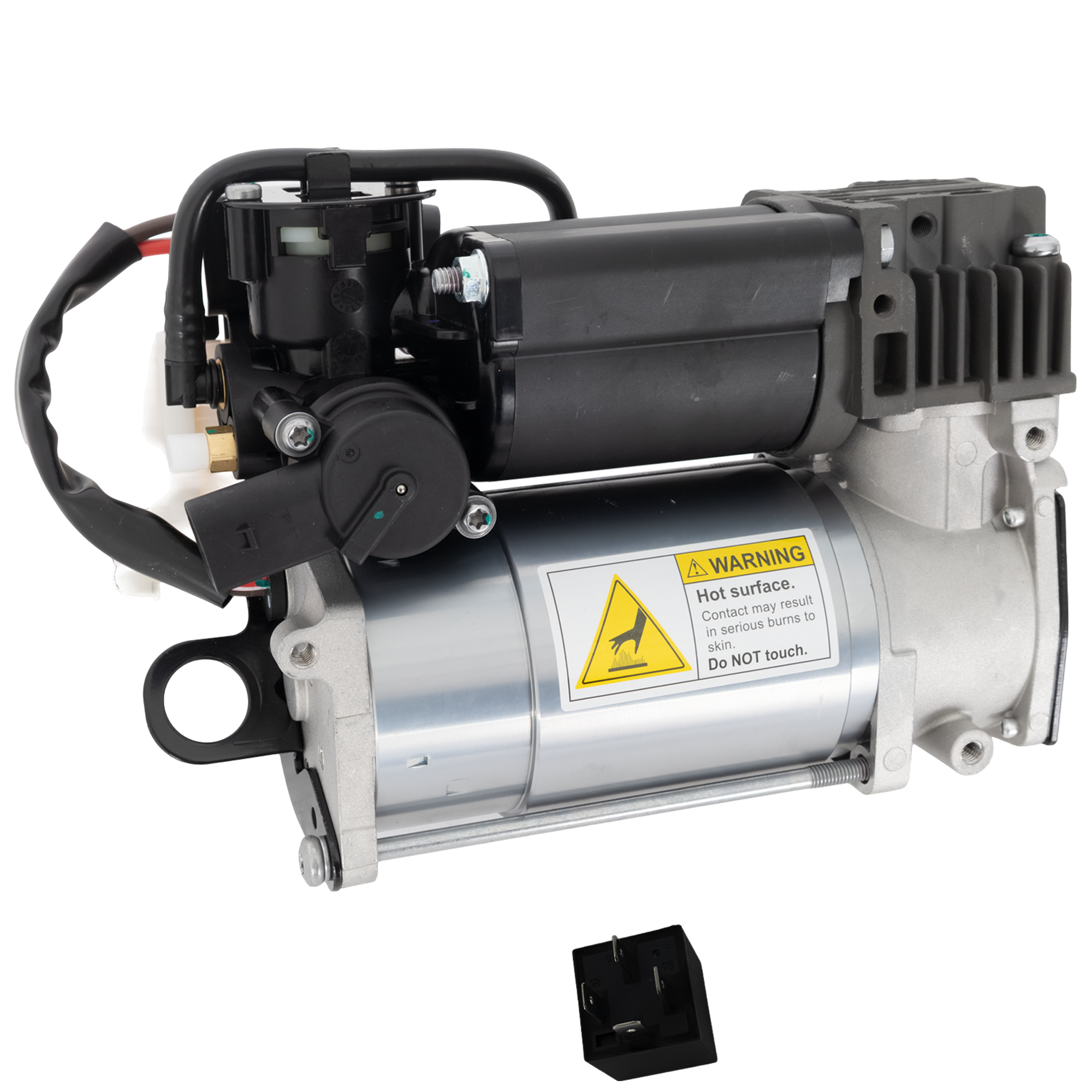 AM XJR 04-09 XJ8-04-09 AIR SUSPENSION COMPRESSOR Only Pump w Relay SKU RJ28260002 OEM C2C22825 C2C2450 C2C27702 C2C2