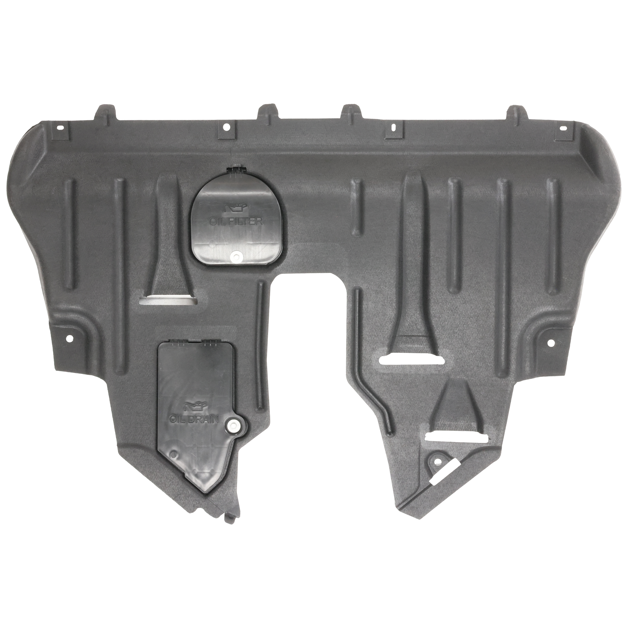 AM CHEROKEE 19-23 ENGINE SPLASH SHIELD Front Skid Plate 2.4L Eng. AWD 4WD Heat Form w o Insulation Foam CAPA SKU RJ31010016Q Partslink CH1228181C OEM 68288229AD