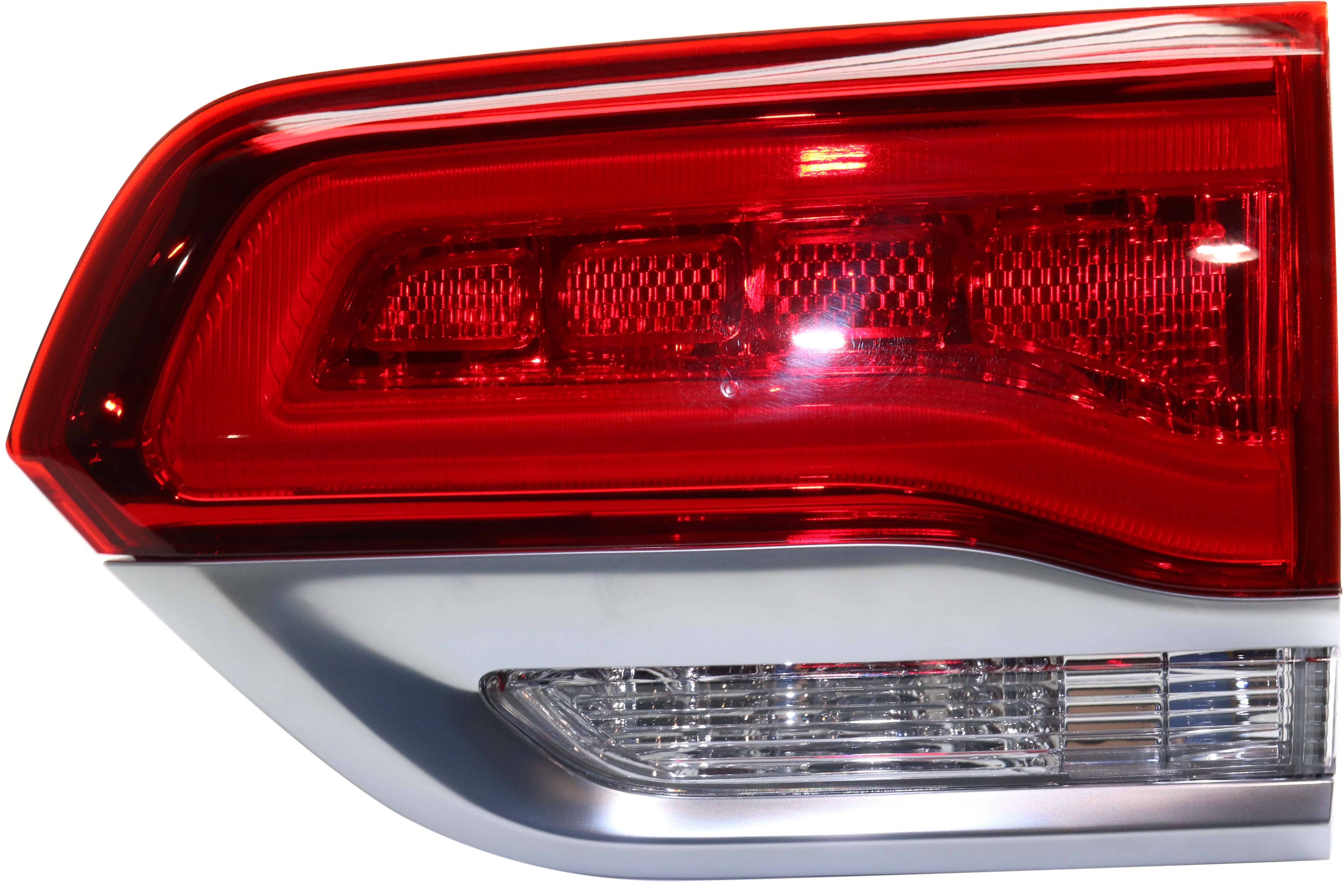 AM GRAND CHEROKEE 14-21 GRAND CHEROKEE WK 22-22 TAIL LAMP RH Inner Assembly Halogen Laredo Limited Overland Summit Models w Granite Trim w Platinum Insert CAPA SKU RJ73010001Q Partslink CH2803112C OEM 68236136AF 68236136AB