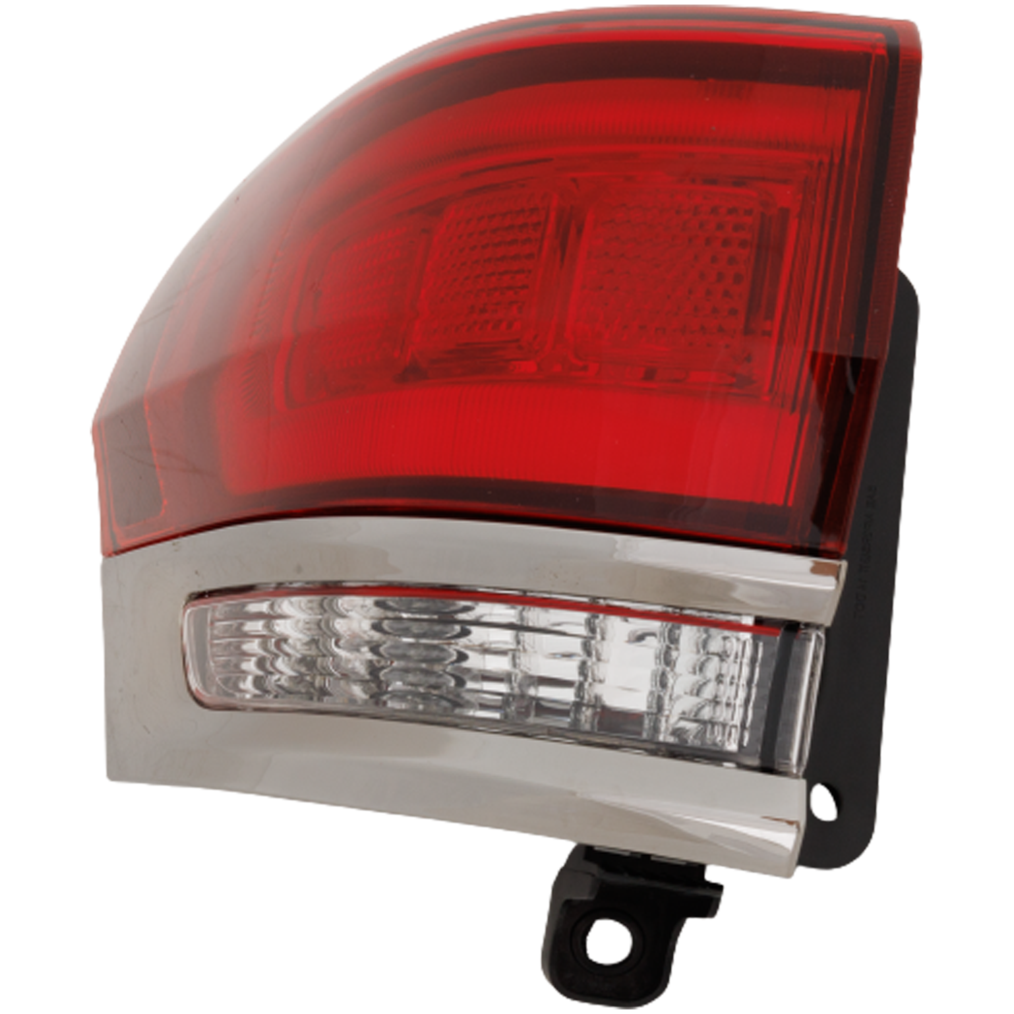 AM GRAND CHEROKEE 14-22 TAIL LAMP LH Outer Assembly Halogen Laredo Limited Overland Summit Models w Silver Trim w o Platinum Insert CAPA SKU RJ73010012Q Partslink CH2804118C OEM 68289997AA