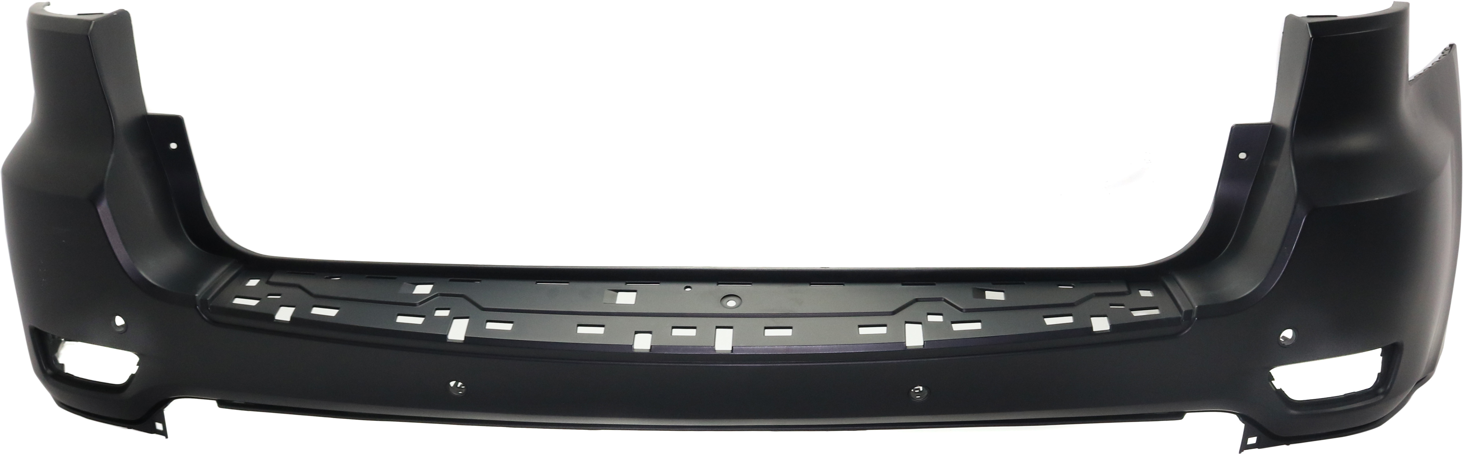AM GRAND CHEROKEE 14-22 REAR BUMPER COVER Upper Prmd 80th Anniversary Laredo Ltd w o Ltd X Pkg Ovrlnd Trlhwk Summit Mdls w Parking Aid Snsr Holes w o BSD and Park Assist Snsr Holes Type1 SKU RJ76010008P Partslink CH1100A25 OEM 68310167AA