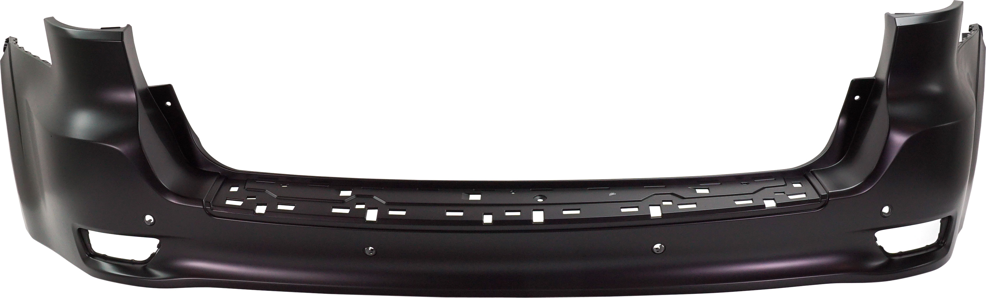 AM GRAND CHEROKEE 14-22 REAR BUMPER COVER Upper Prmd 80th Anniversary Laredo Ltd w o Ltd X Pkg Overland Summit Trailhawk Models w Parking Aid Snsr Holes w o BSD and Park Assist Snsr Holes Type 3 SKU RJ76010016P Partslink CH1100A41 OEM 68310063AB