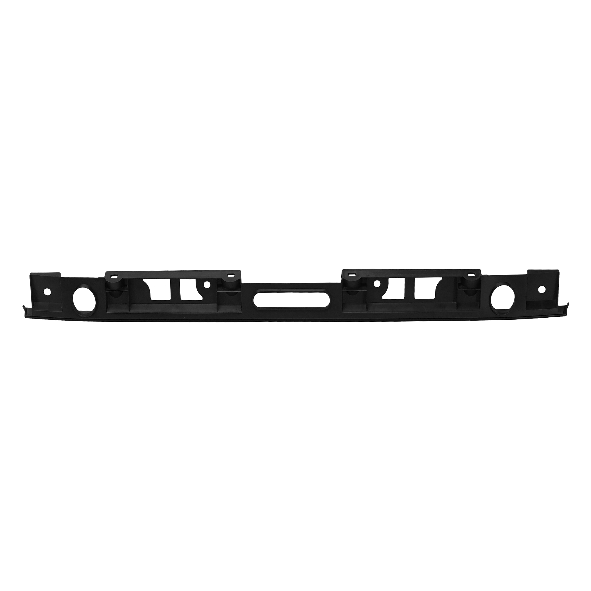AM CHEROKEE 14-18 REAR BUMPER MOLDING Black Latitude Limited North Overland Sport Trailhawk Models w Dual Exhaust Holes SKU RJ76350004 Partslink CH1180143 OEM 68188632AA