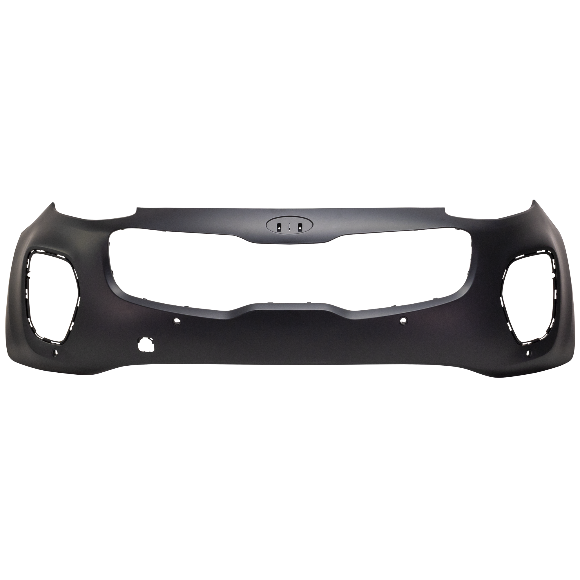AM SPORTAGE 17-19 FRONT BUMPER COVER Upper Primed w Parking Aid Snsr Holes AWD SKU RK01030029P Partslink KI1000181 OEM 86510D9710