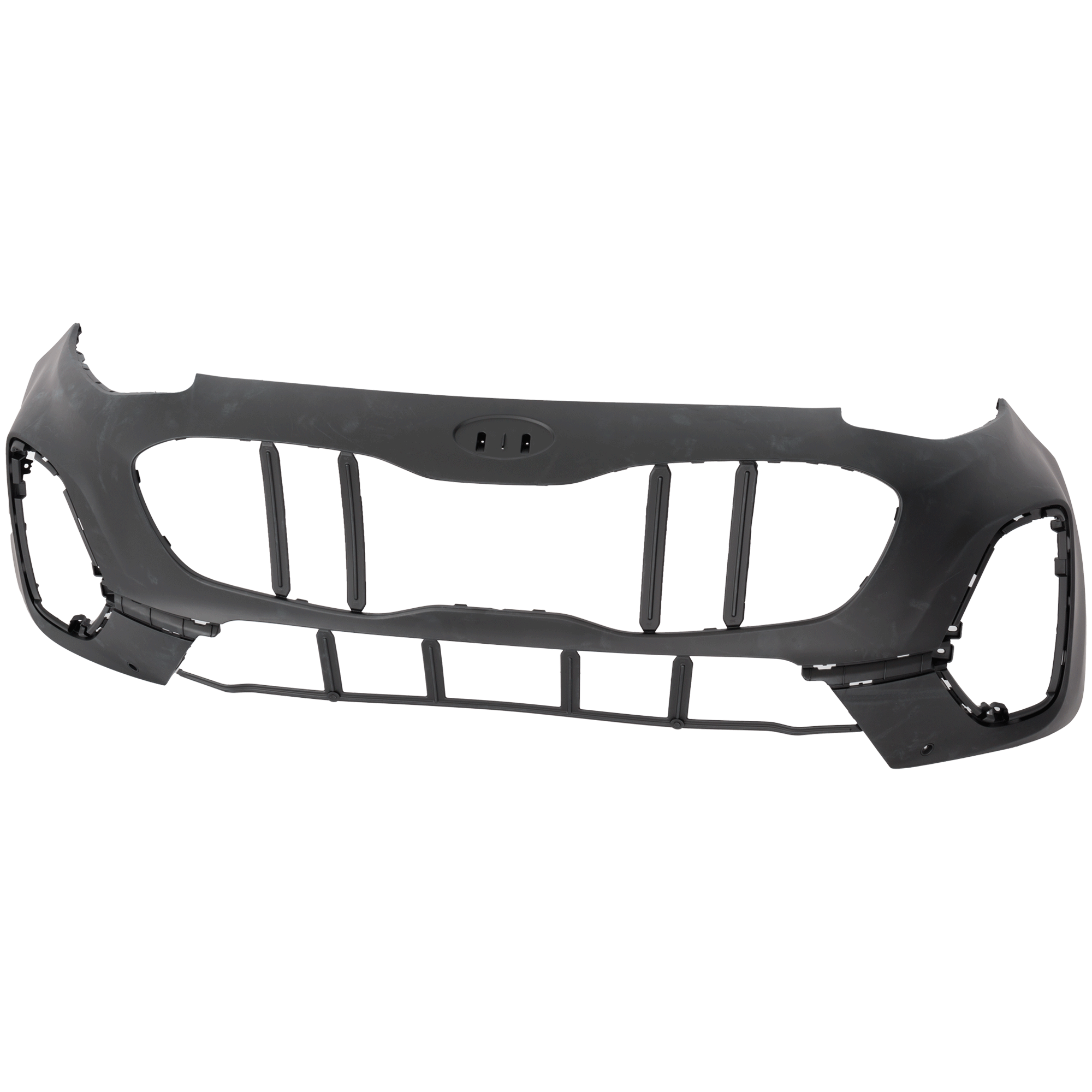 AM SPORTAGE 20-22 FRONT BUMPER COVER Primed AWD w Parking Aid Sensor Holes CAPA SKU RK01030056PQ Partslink KI1000209C OEM 86510D9LB0
