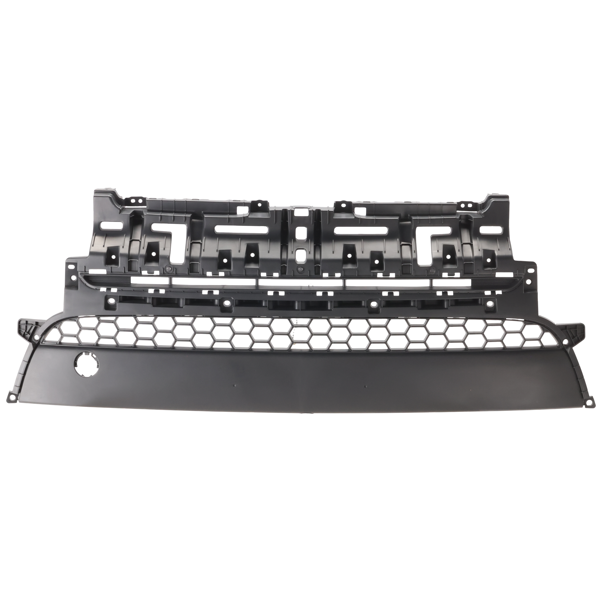 AM SOUL 17-19 FRONT BUMPER GRILLE Upper Textured Dark Gray Exc. ! SX Models SKU RK01530006 Partslink KI1036136 OEM 86561B2500
