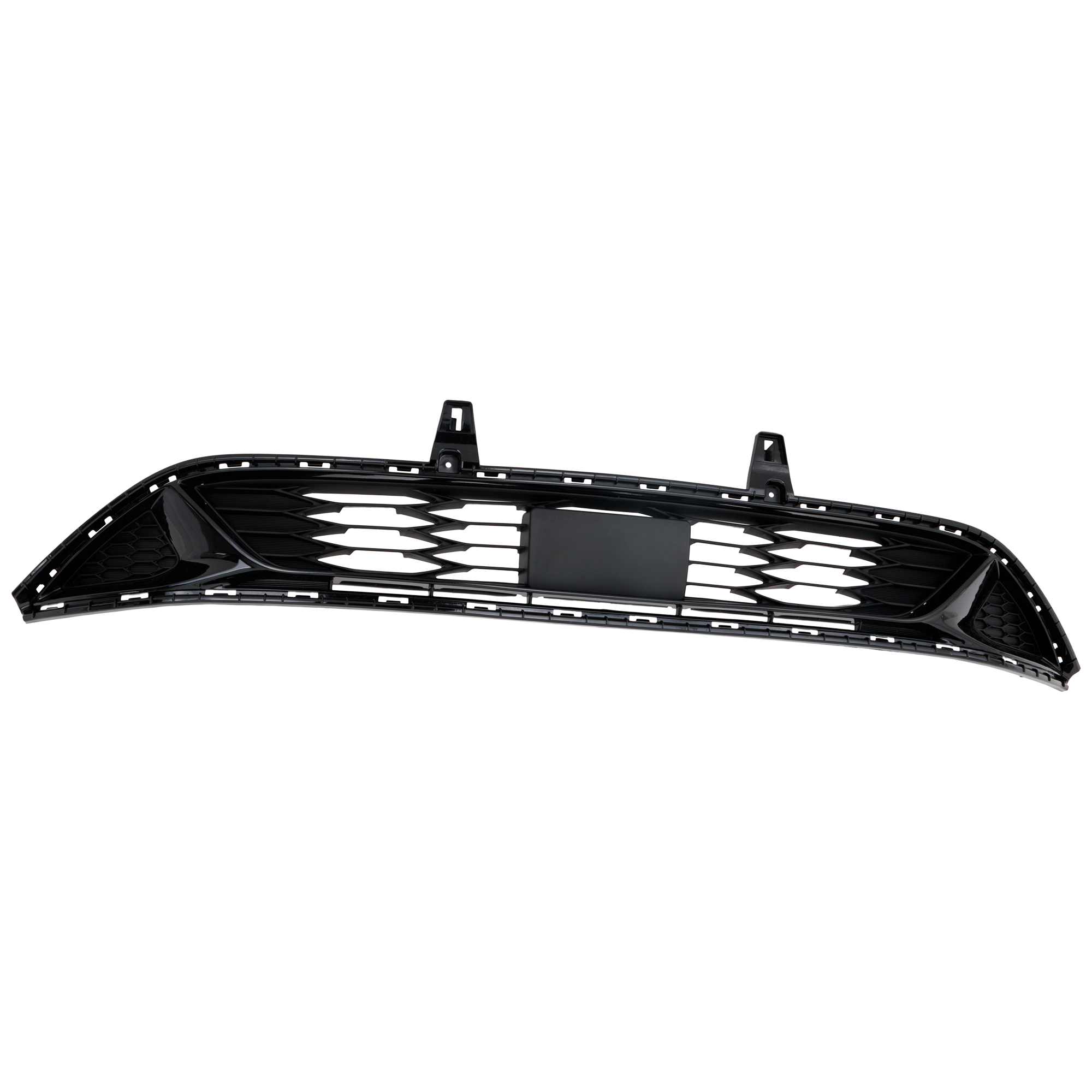 AM OPTIMA 19-20 FRONT BUMPER GRILLE Bright Black w Fog Light LED Type Exc Hybrid Model CAPA SKU RK01530017Q Partslink KI1036149C OEM 86560D5530