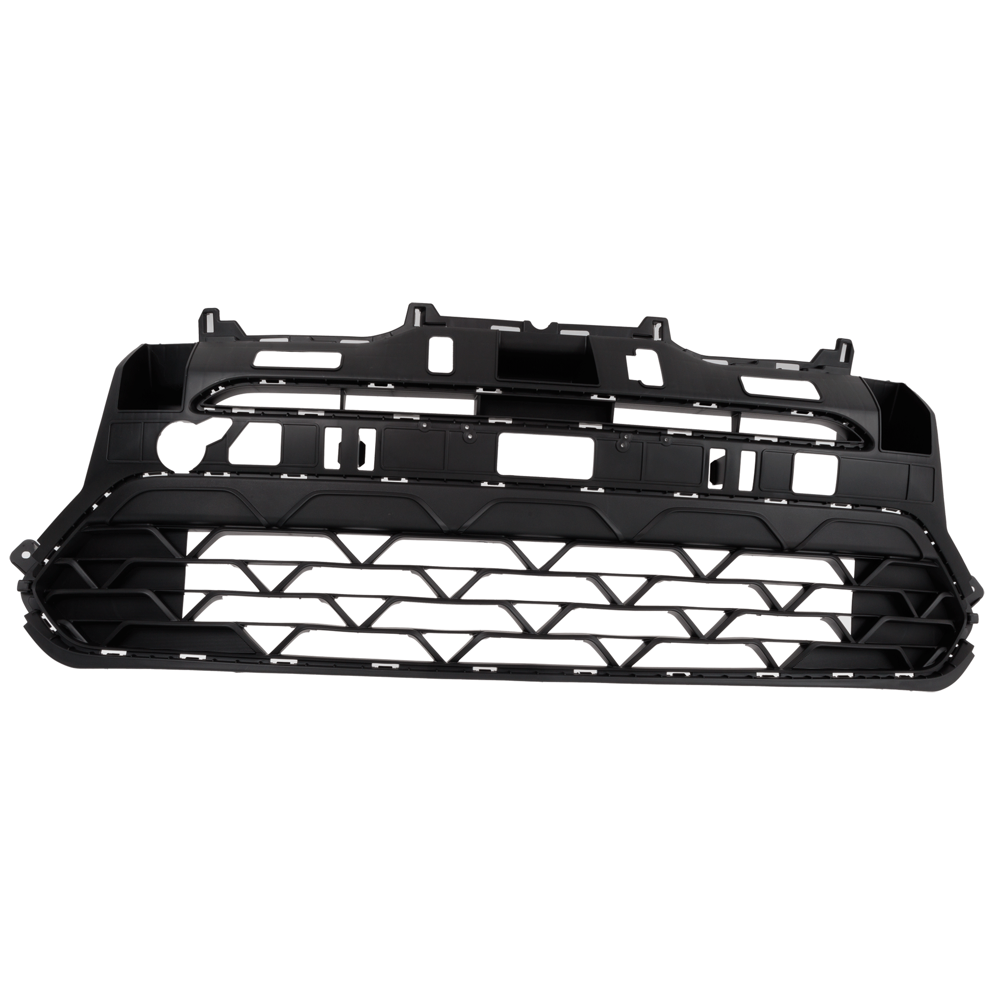 AM RIO 21-23 FRONT BUMPER GRILLE Textured Hatchback Sedan CAPA SKU RK01530045Q Partslink KI1036172C OEM 86531H9AA0