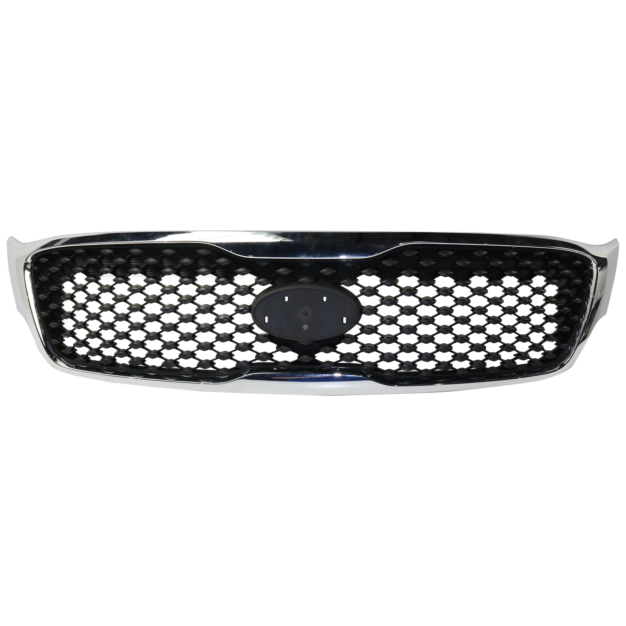 AM SORENTO 16-18 GRILLE Dark Gray Shell and Insert w Chrome Frame L LX Models CAPA SKU RK07010001Q Partslink KI1200181C OEM 86380C6000
