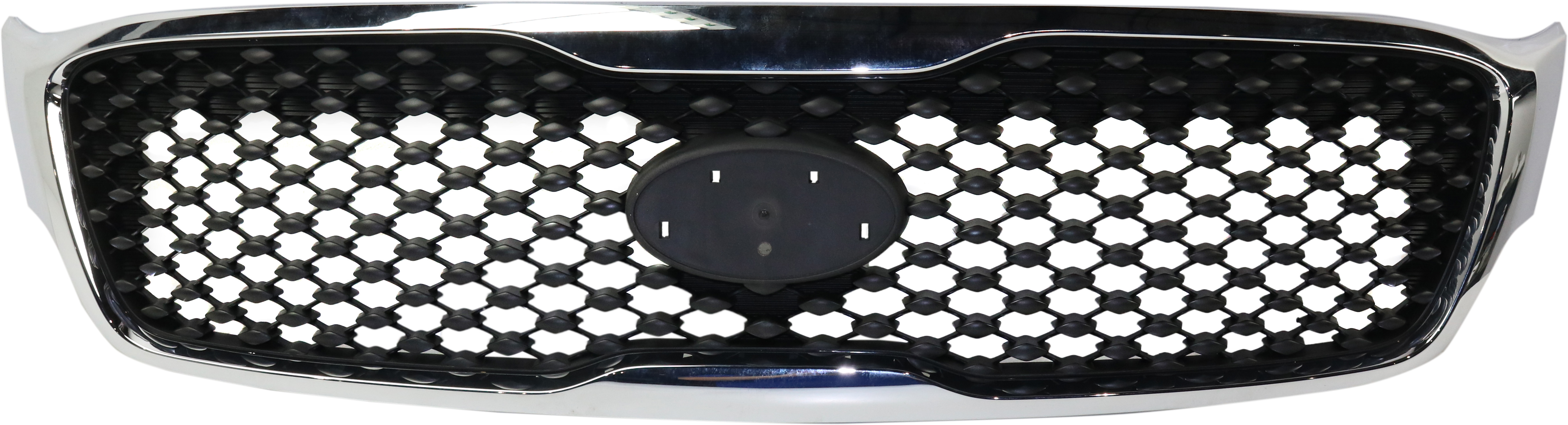 AM SORENTO 16-18 GRILLE Dark Gray Shell and Insert w Chrome Frame L LX Models SKU RK07010001 Partslink KI1200181 OEM 86380C6000